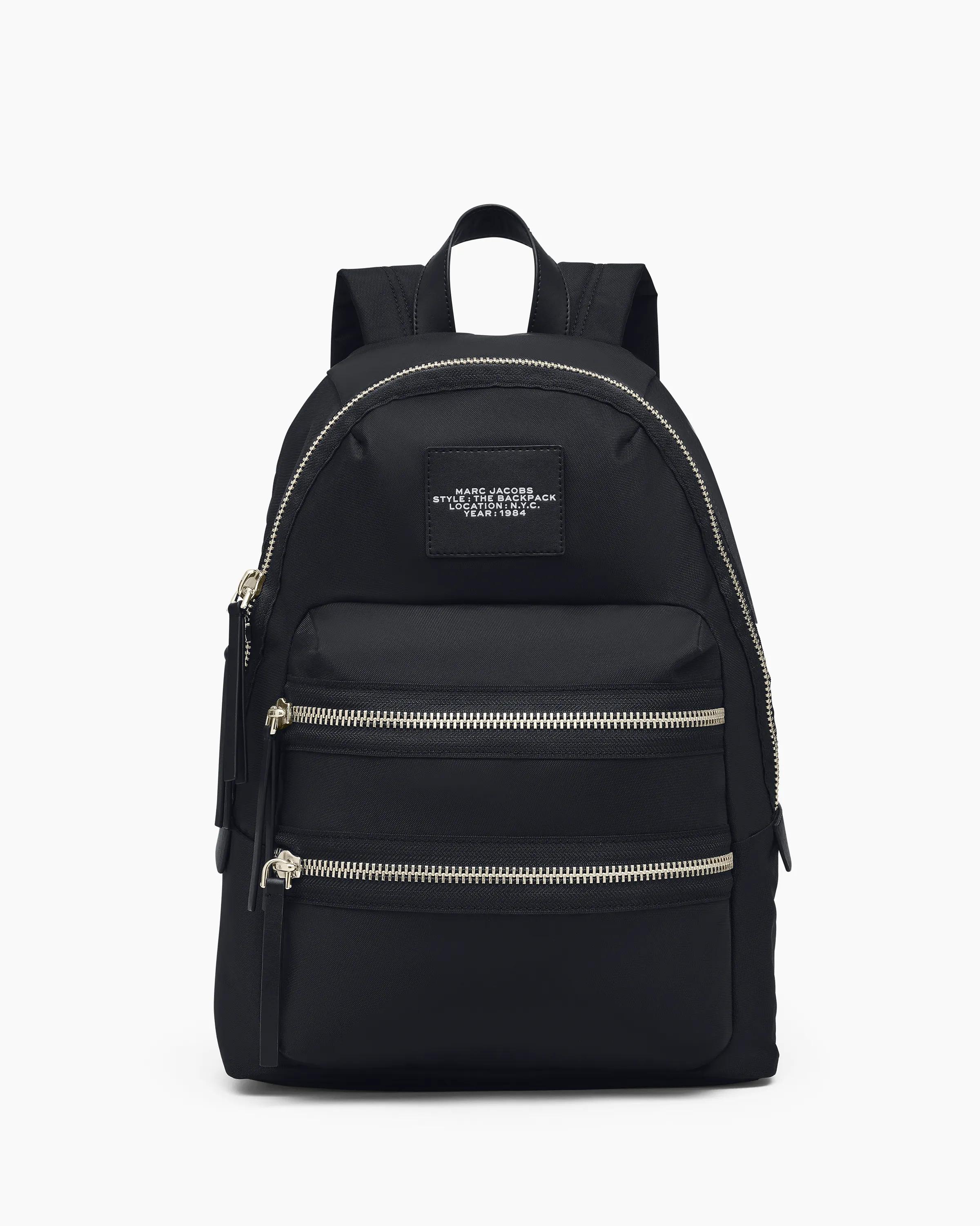 MARC JACOBS Marc Jacobs The Biker Nylon Large Backpack in Black　MARC JACOBS マーク ジェイコブス ザ バイカー ナイロン ラージ バックパック ブラック MARC