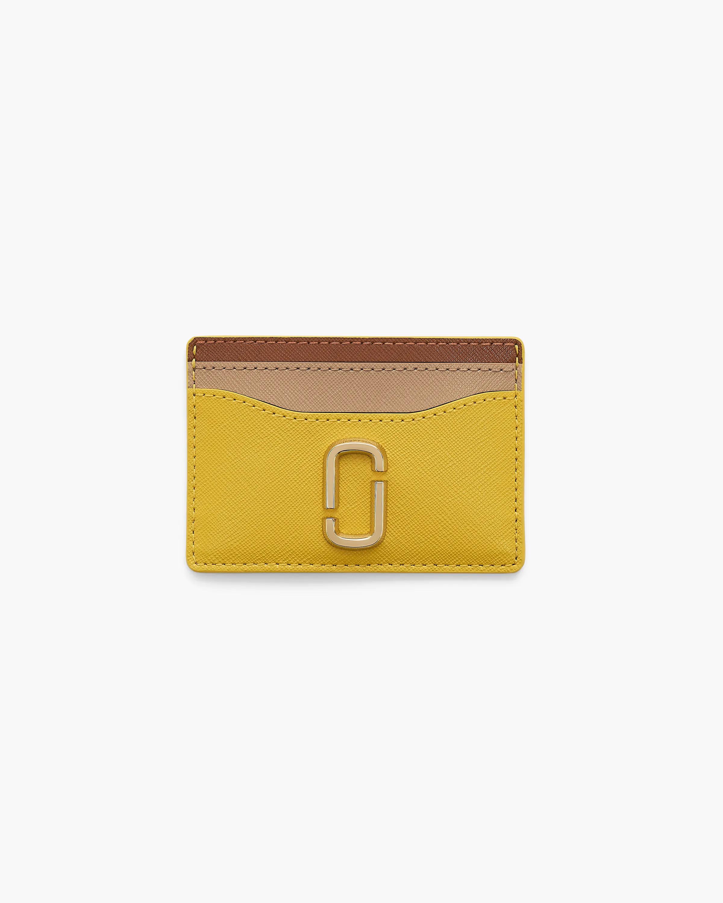 MARC JACOBS Marc Jacobs The Utility Snapshot Card Case in Joy Yellow Multi