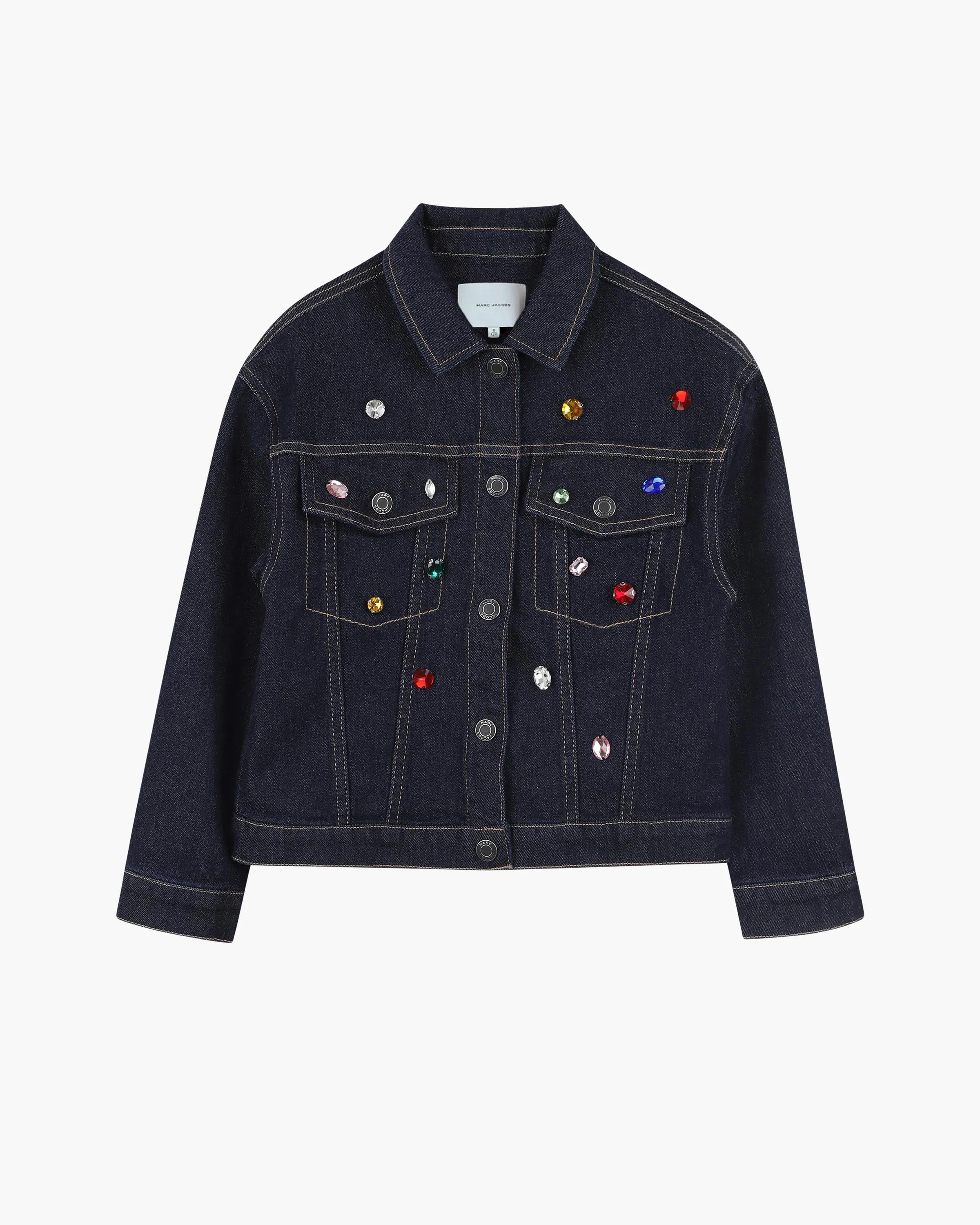 MARC JACOBS Marc Jacobs The Charm Denim Jacket in Blue, Size 5Y　MARC JACOBS マーク ジェイコブス ザ チャーム デニム ジャケット ブルー、サイズ 5Y MARC