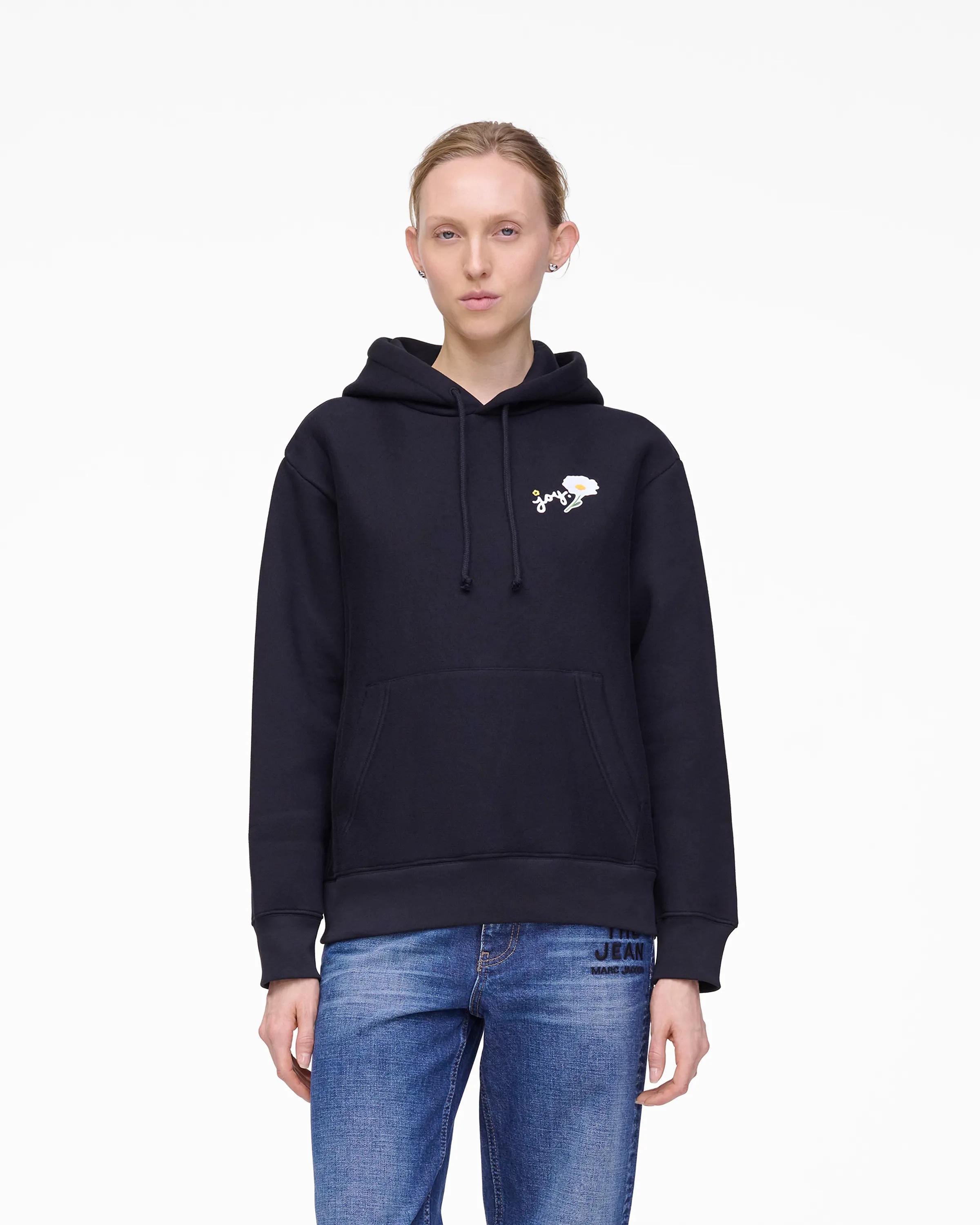 MARC JACOBS Marc Jacobs Marc Is Joy Daisy Hoodie in Black, Size Small　MARC JACOBS マーク ジェイコブス マーク イズ ジョイ デイジー パーカー ブラック、サイズ S MARC