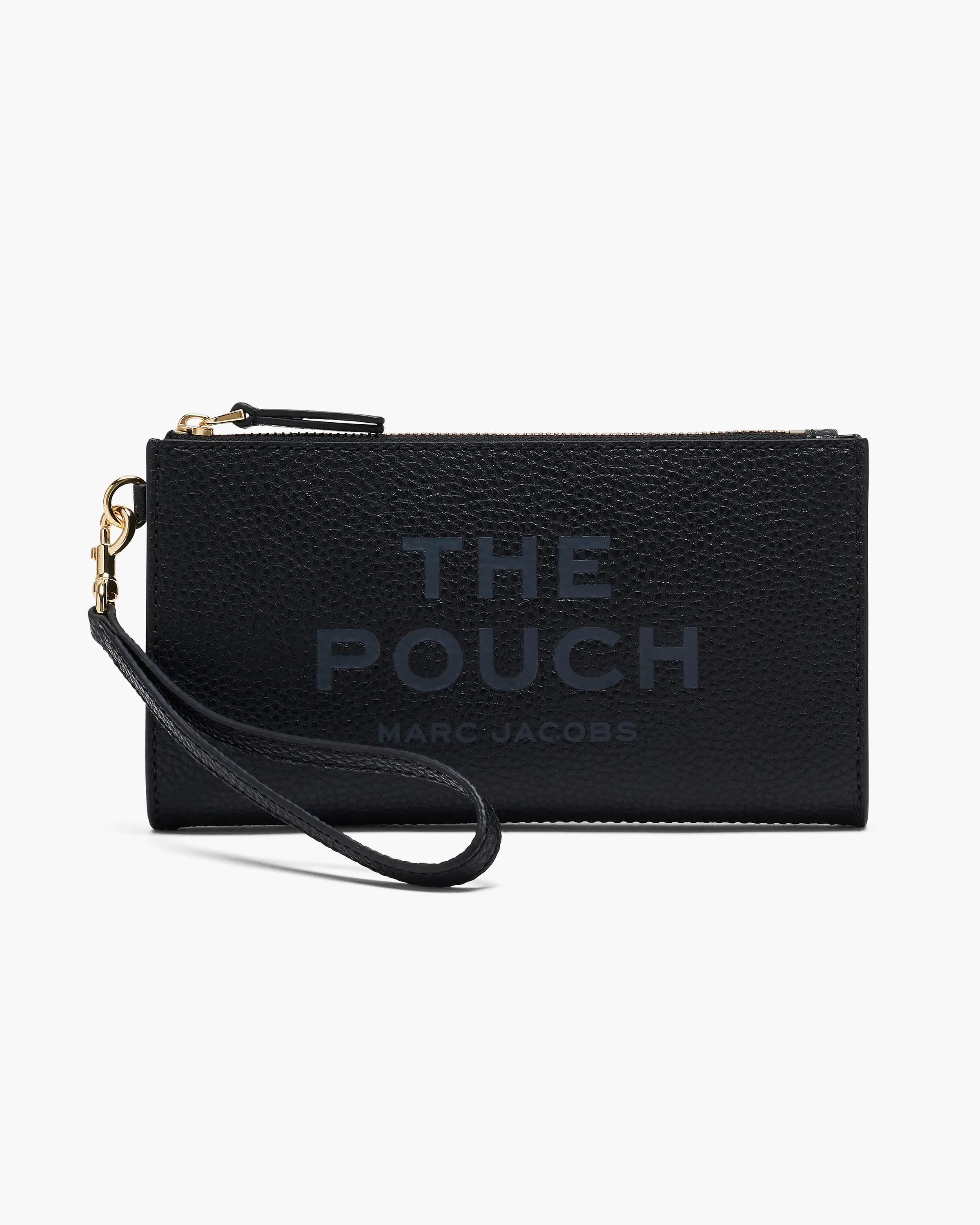 MARC JACOBS Marc Jacobs The Leather Pouch in Black　MARC JACOBS マーク ジェイコブス レザー ポーチ ブラック MARC