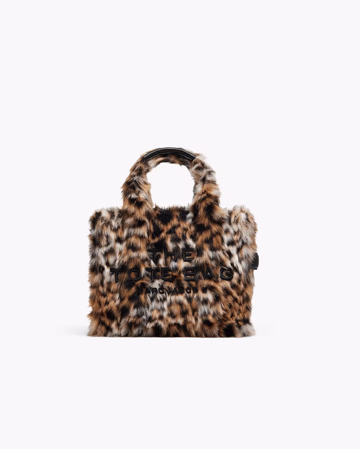Small Tote Bag In Leopard Faux Fur