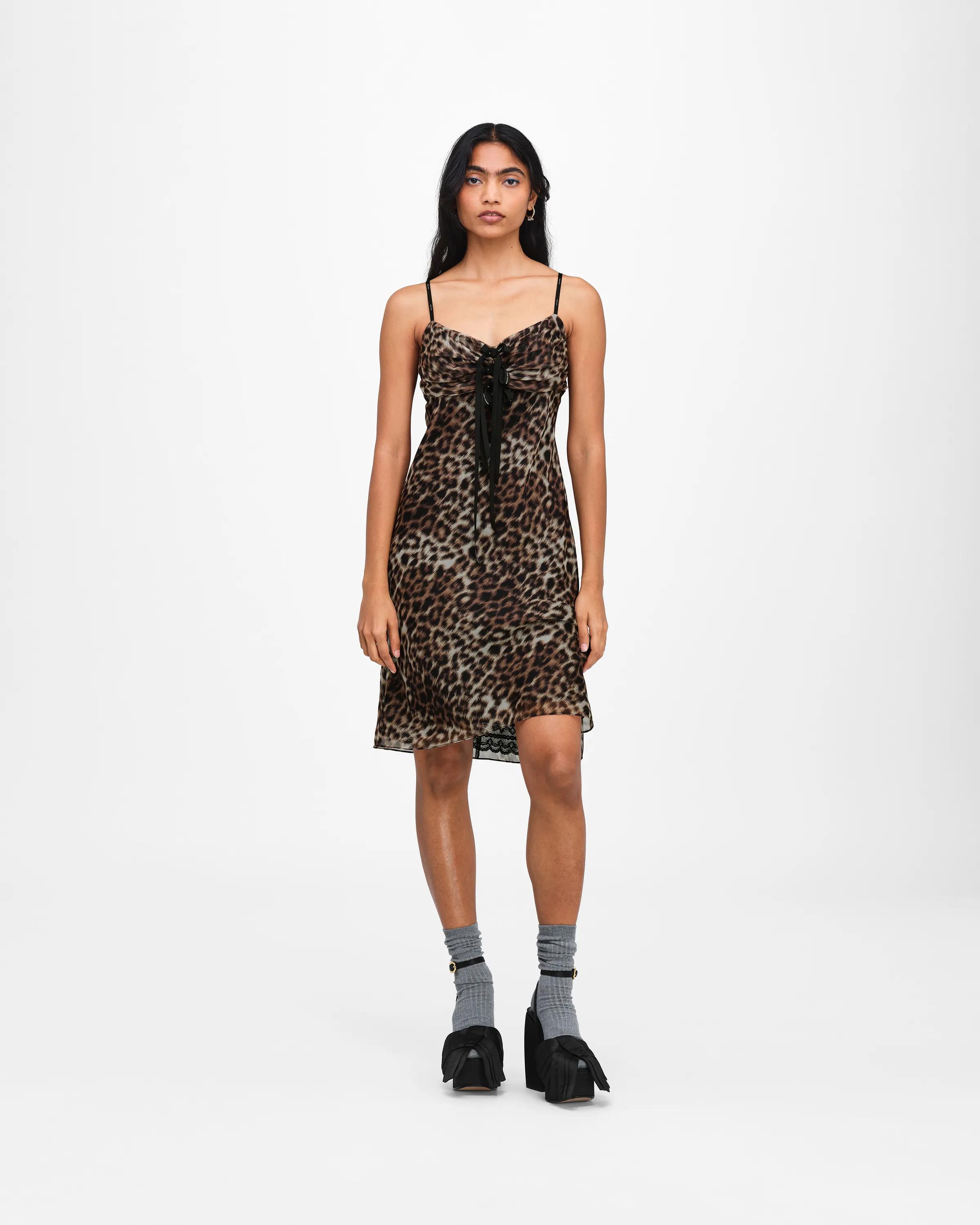 MARC JACOBS Marc Jacobs Leopard Slip Dress