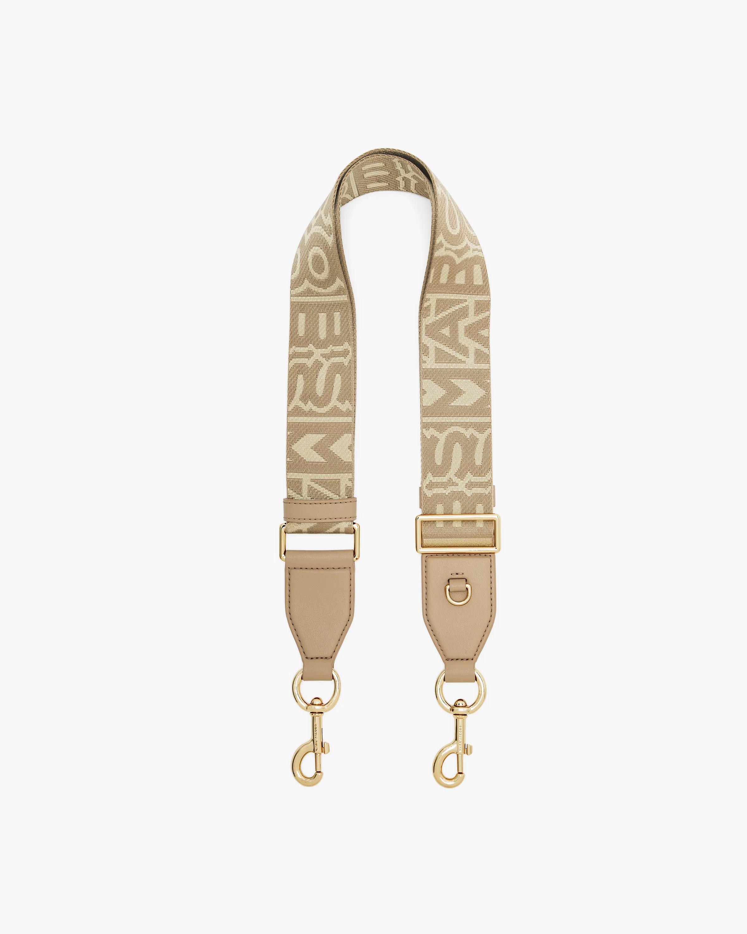 MARC JACOBS Marc Jacobs The Monogram Utility Webbing Strap in Camel