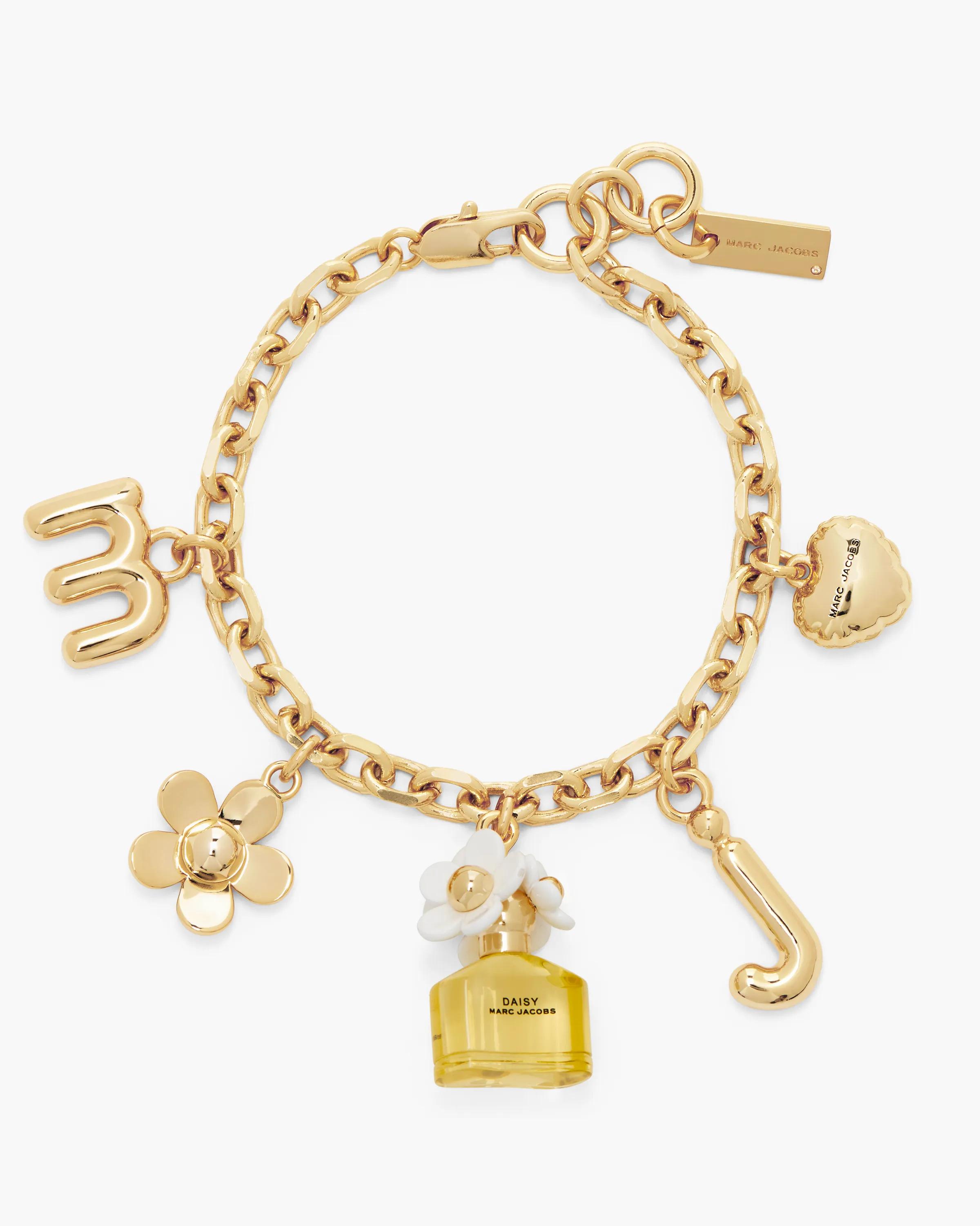 MARC JACOBS Marc Jacobs Daisy Charm Bracelet in Gold/Yellow Multi　MARC JACOBS マーク ジェイコブス デイジー チャーム ブレスレット ゴールド/イエロー マルチ MARC