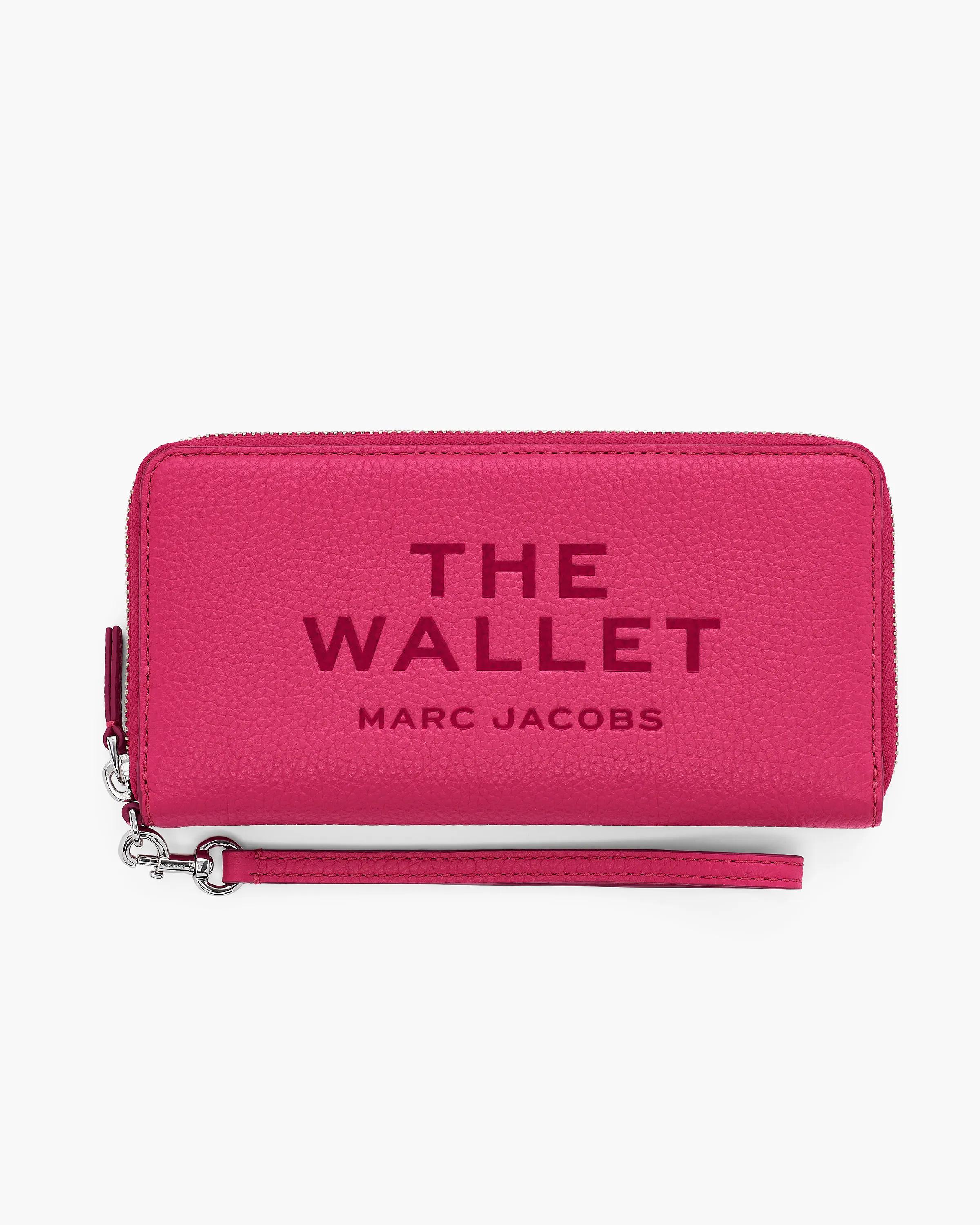 MARC JACOBS Marc Jacobs The Leather Continental Wallet in Raspberry Pink　MARC JACOBS マーク ジェイコブス レザー コンチネンタル ウォレット ラズベリー ピンク MARC