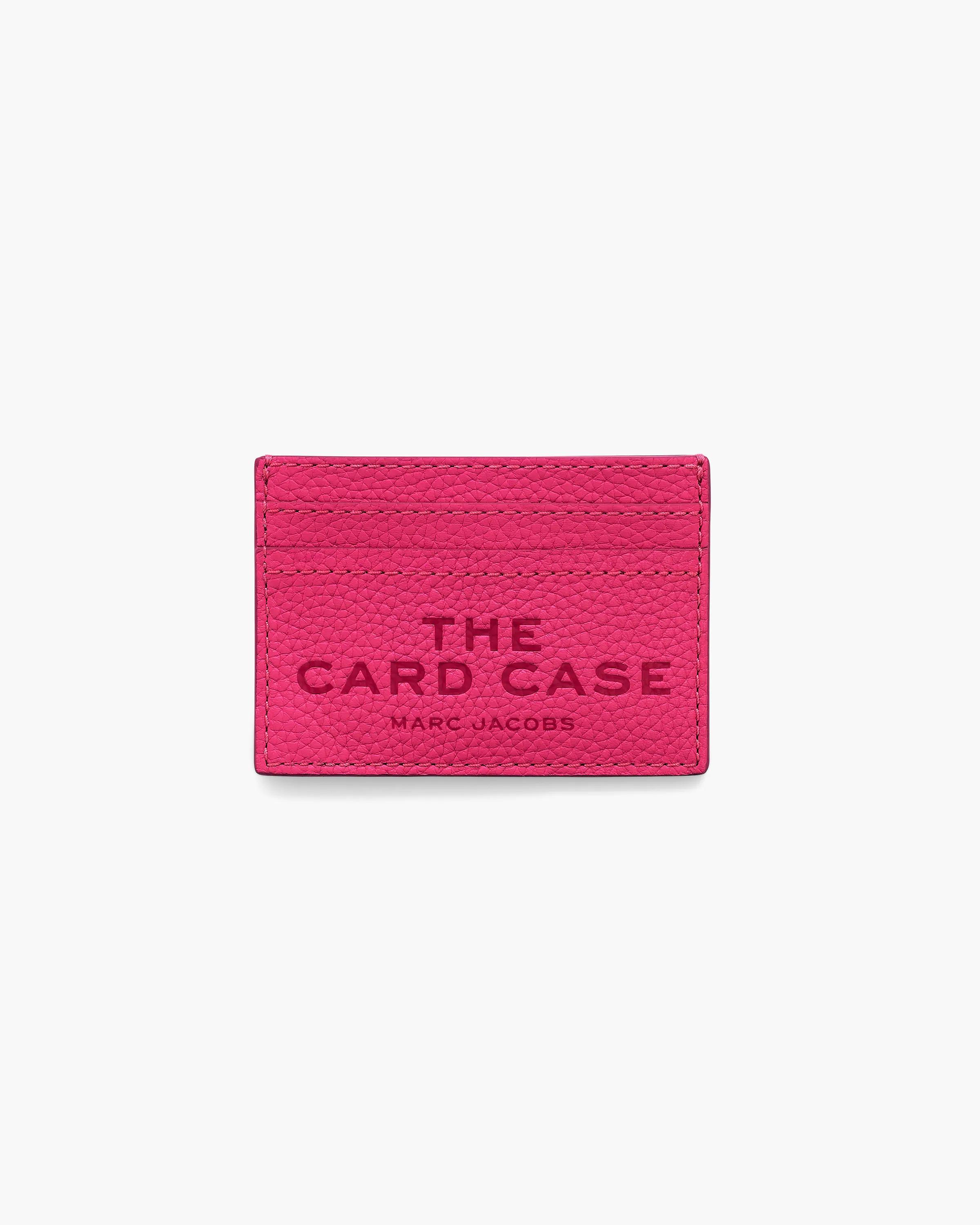 MARC JACOBS Marc Jacobs The Leather Card Case in Raspberry Pink　MARC JACOBS マーク ジェイコブス レザー カード ケース ラズベリー ピンク MARC