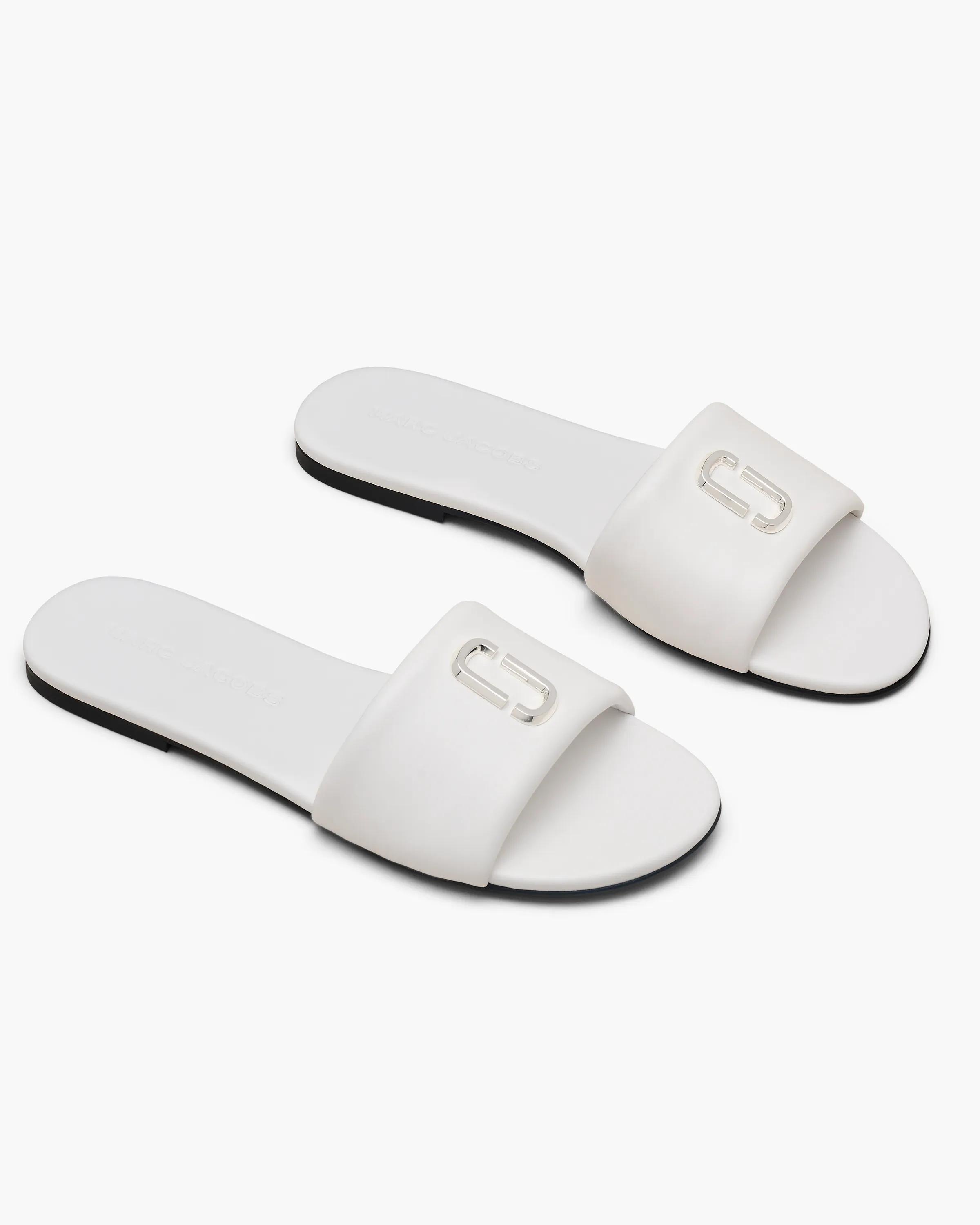 MARC JACOBS Marc Jacobs The Snapshot Slide in Bright White, Size 40　MARC JACOBS マーク ジェイコブス ザ スナップショット スライド ブライト ホワイト、サイズ 40 MARC