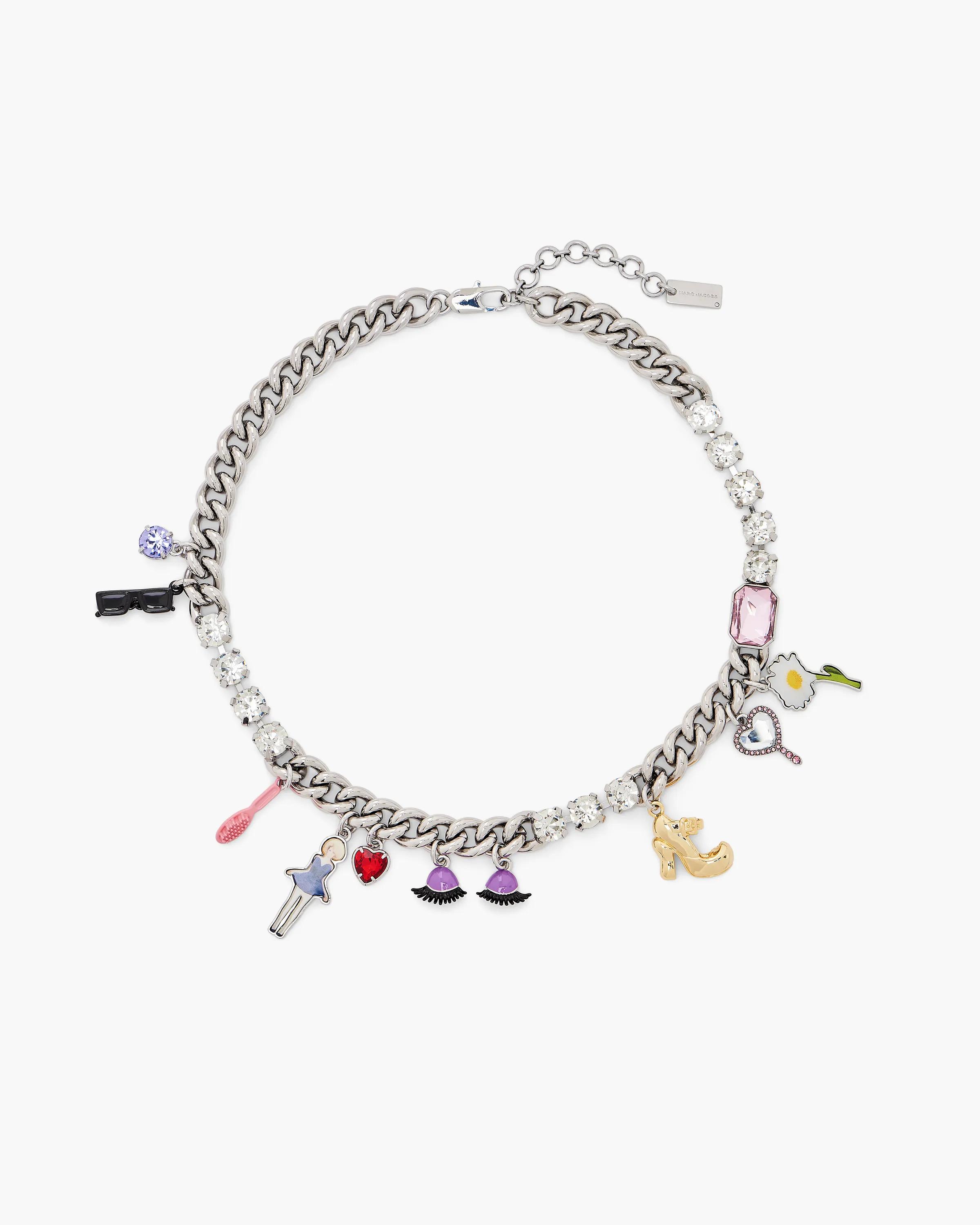 MARC JACOBS Marc Jacobs The Dollhouse Charm Necklace in Silver/Multi　MARC JACOBS マーク ジェイコブス ザ ドールハウス チャーム ネックレス シルバー/マルチ MARC