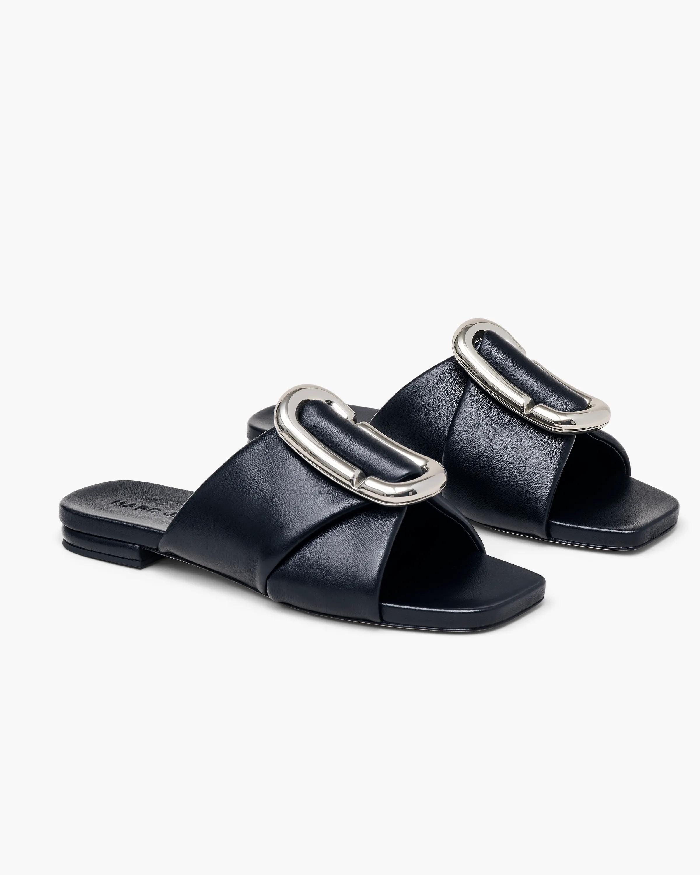 MARC JACOBS Marc Jacobs The Pop J Marc Sandal in Black, Size 41　MARC JACOBS マーク ジェイコブス ザ ポップ J マーク サンダル ブラック、サイズ 41 MARC