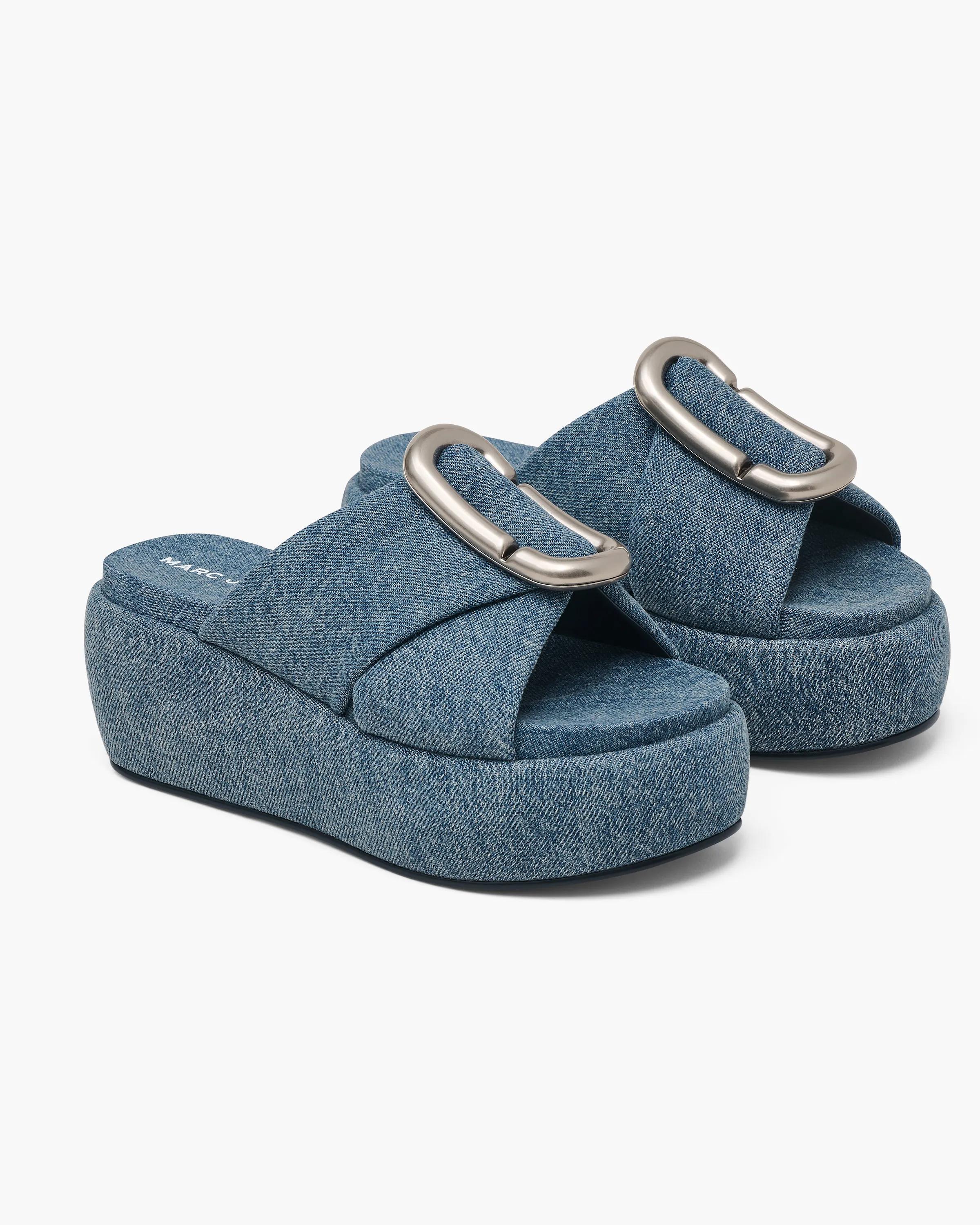 MARC JACOBS Marc Jacobs The Denim Pop J Marc Platform Sandal