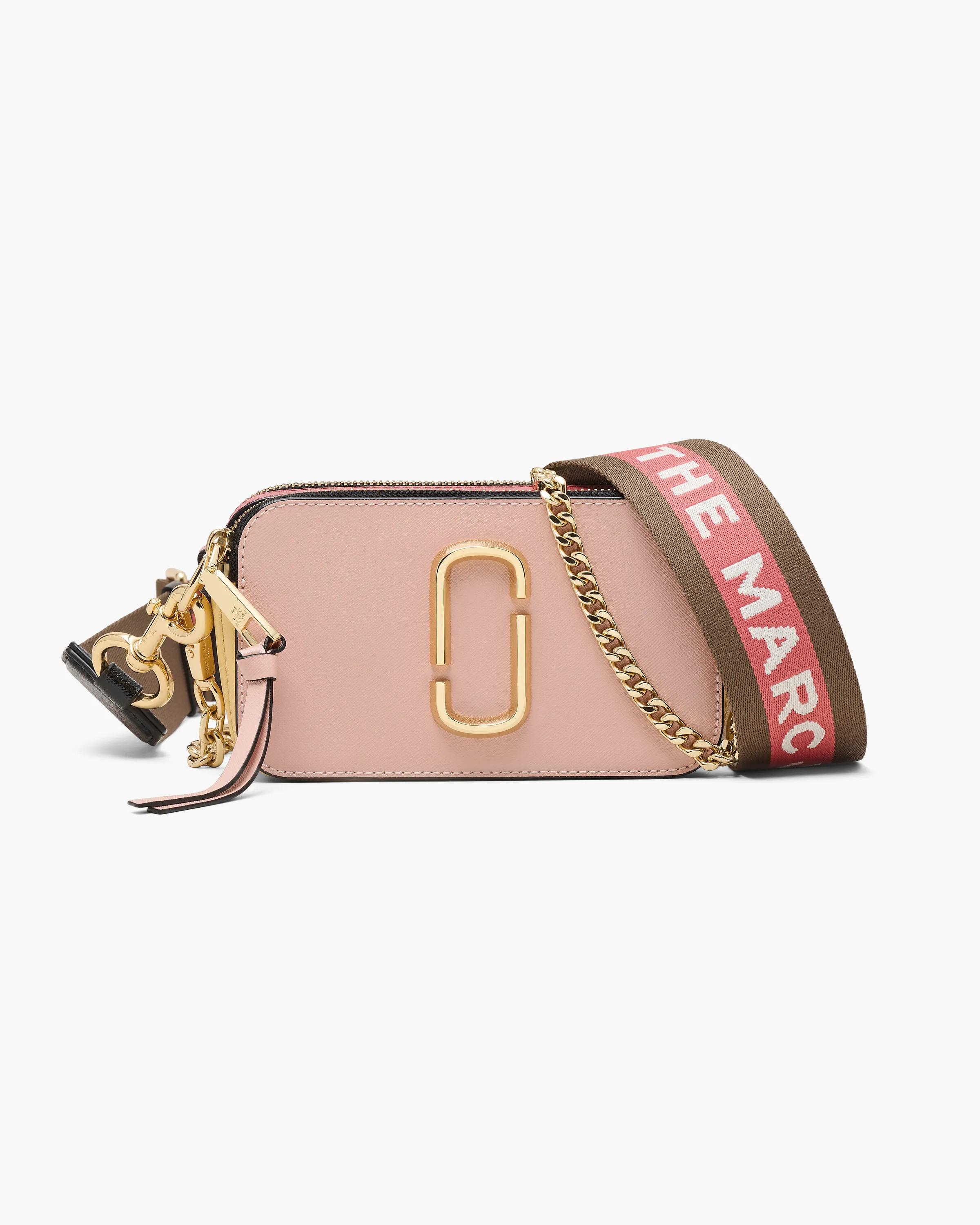 MARC JACOBS Marc Jacobs The Colorblock Chain Snapshot Bag in Rose Multi　MARC JACOBS マーク ジェイコブス カラーブロック チェーン スナップショット バッグ (ローズ マルチ) MARC