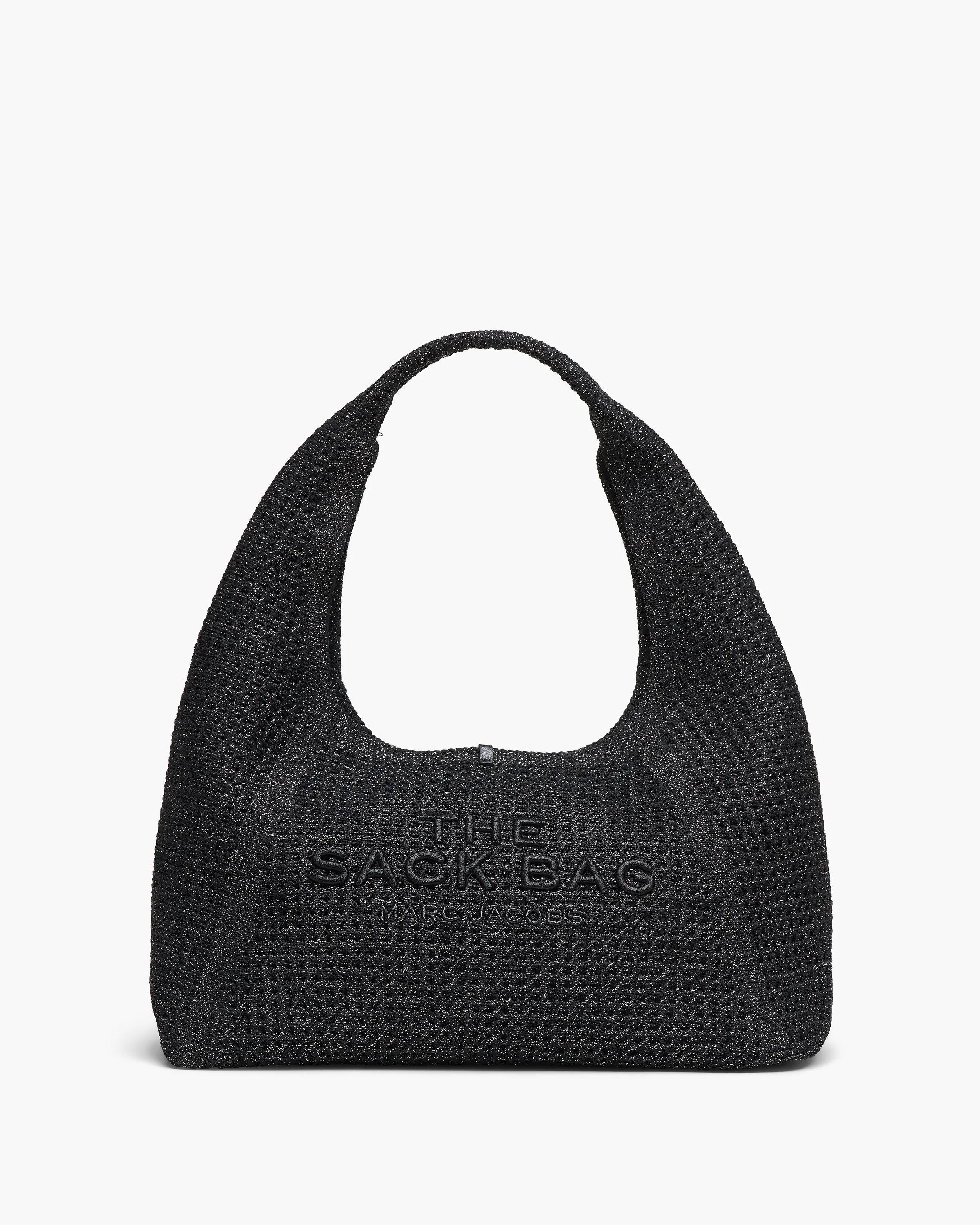 MARC JACOBS Marc Jacobs The Crochet Sack Bag in Onyx　MARC JACOBS マーク ジェイコブス クロッシェ サック バッグ オニキス MARC