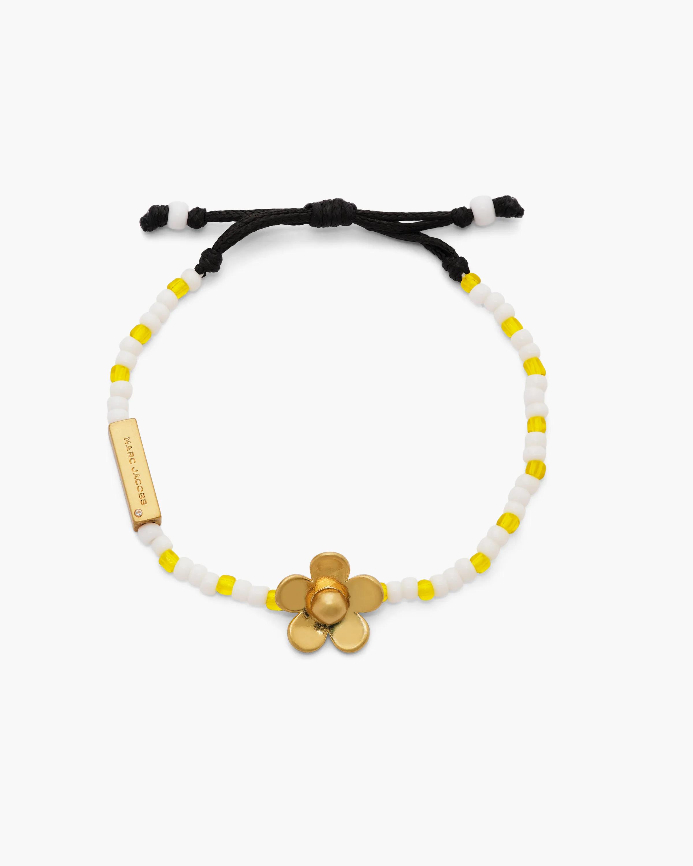 MARC JACOBS Marc Jacobs The Daisy Slider Bracelet in Gold/Yellow, Size XS/Small　MARC JACOBS マーク ジェイコブス ザ デイジー スライダー ブレスレット ゴールド/イエロー、サイズ XS/S MARC
