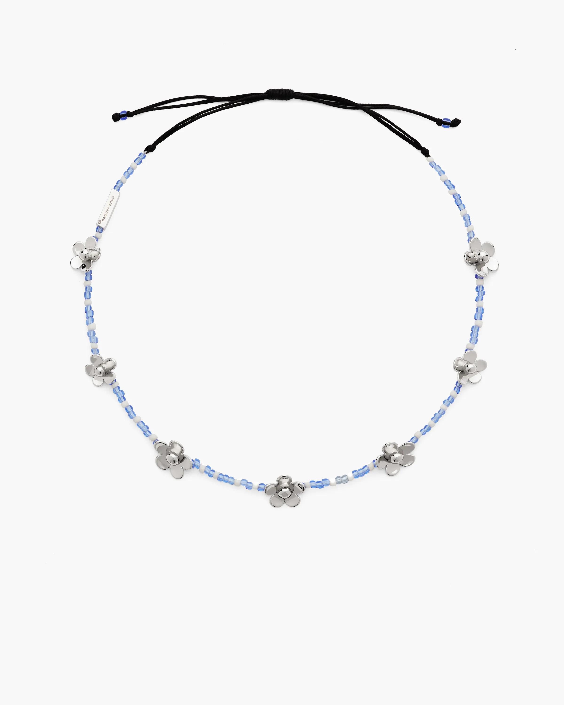 MARC JACOBS Marc Jacobs The Daisy Station Necklace in Silver/Blue　MARC JACOBS マーク ジェイコブス ザ デイジー ステーション ネックレス シルバー/ブルー MARC