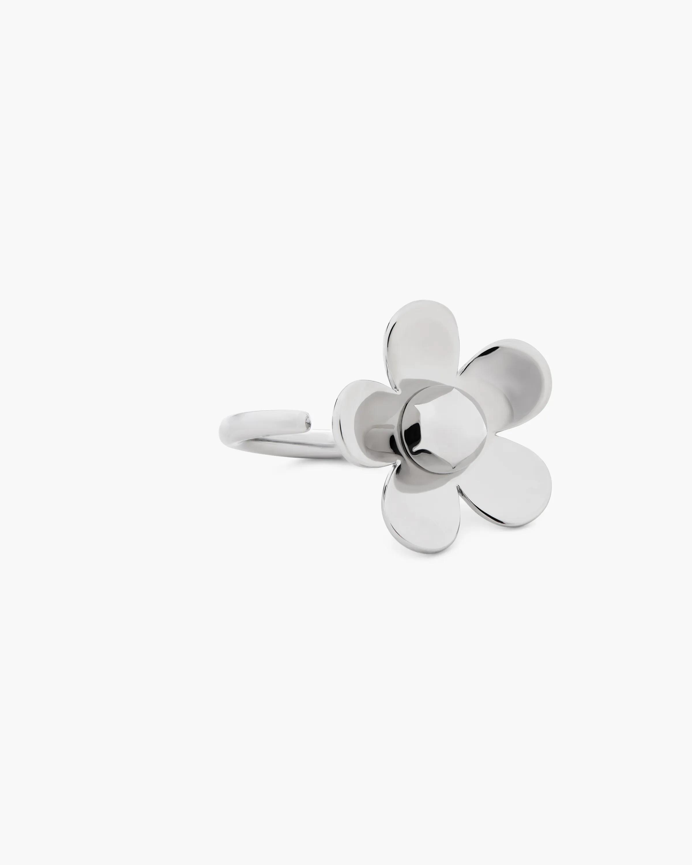 MARC JACOBS Marc Jacobs The Daisy Ring in Silver, Size 8　MARC JACOBS マーク ジェイコブス ザ デイジー リング シルバー、サイズ 8 MARC