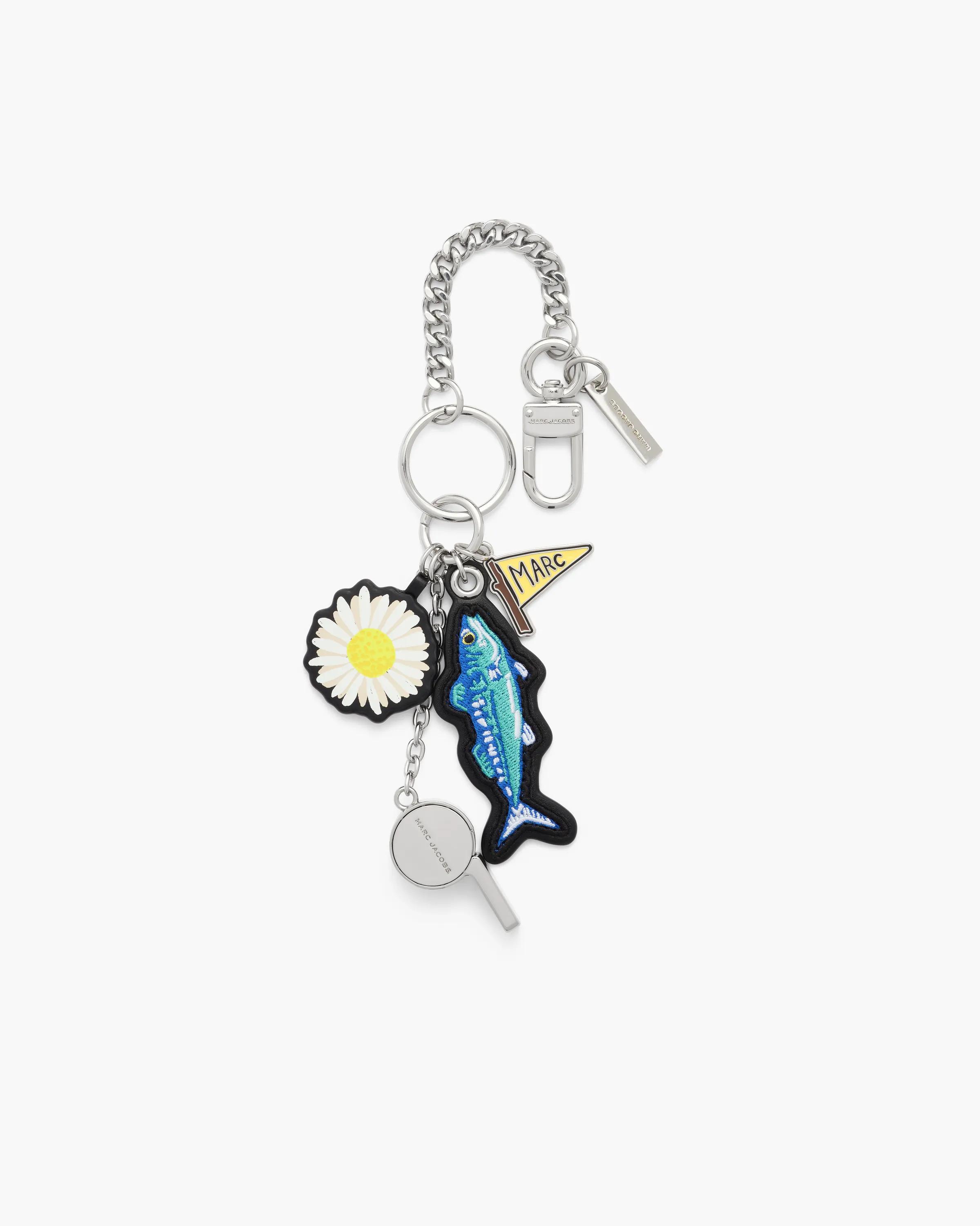 MARC JACOBS Marc Jacobs Camp Whistle Cluster Bag Charm in Nickel　MARC JACOBS マーク ジェイコブス キャンプ ホイッスル クラスター バッグ チャーム (ニッケル) MARC