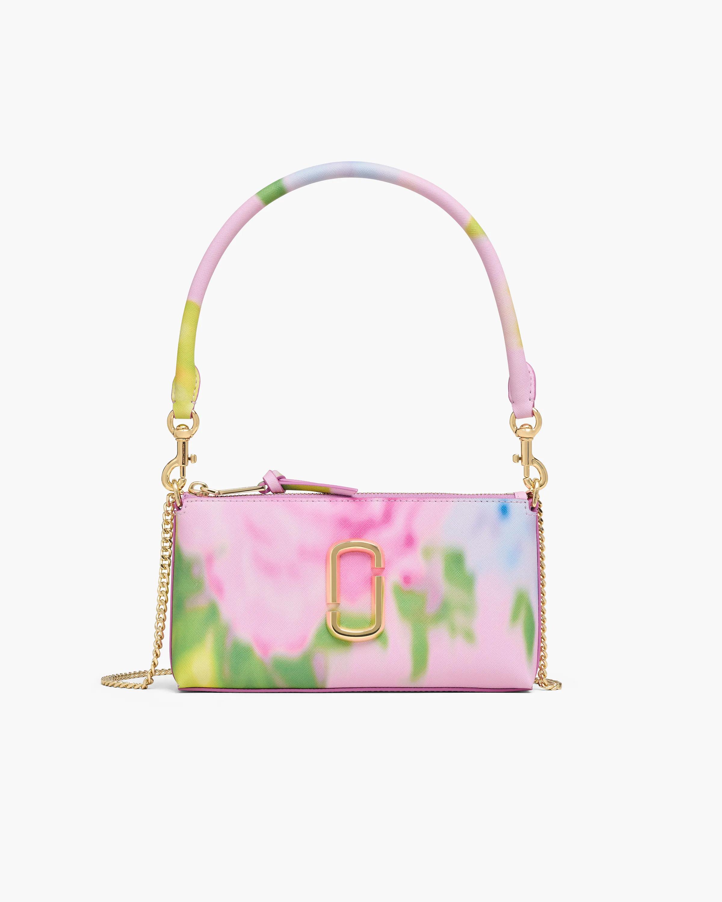 MARC JACOBS Marc Jacobs The Blurred Floral Snapshot Convertible Shoulder Bag in Ribbon Pink Multi　MARC JACOBS マーク ジェイコブス ザ ブラード フローラル スナップショット コンバーチブル ショルダー バッグ リボン ピンク マルチ MARC