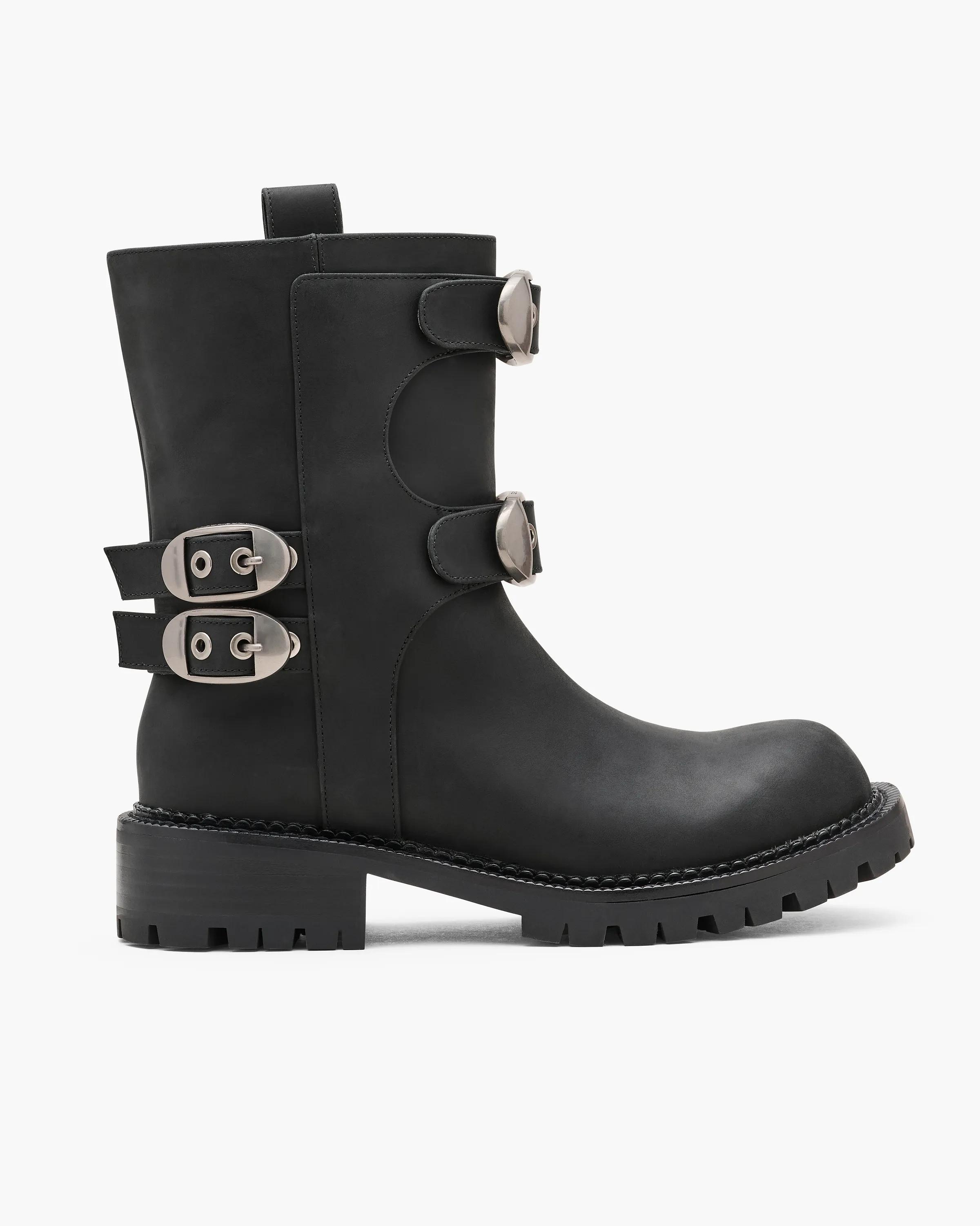 MARC JACOBS Marc Jacobs The Kiki Moto Boots in Black, Size 41　MARC JACOBS マーク ジェイコブス ザ キキ モト ブーツ ブラック、サイズ 41 MARC
