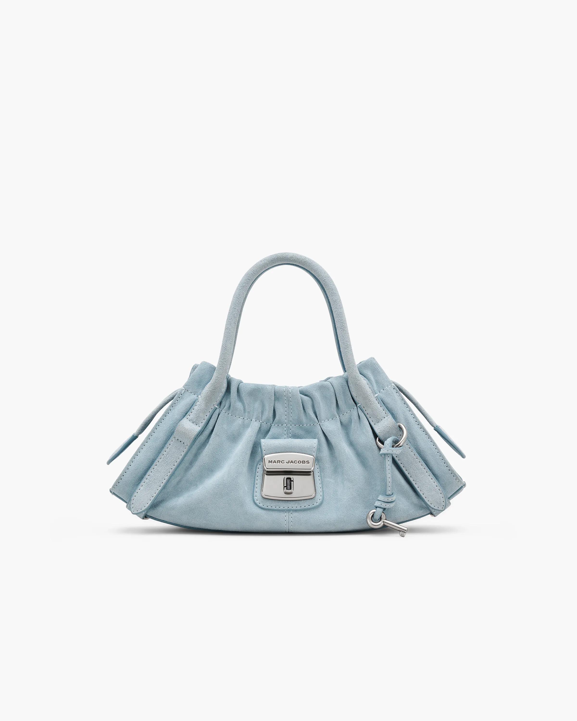 MARC JACOBS Marc Jacobs The Suede Cristina Small Satchel in Blue Mist　MARC JACOBS マーク ジェイコブス スエード クリスティーナ スモール サッチェル ブルー ミスト MARC
