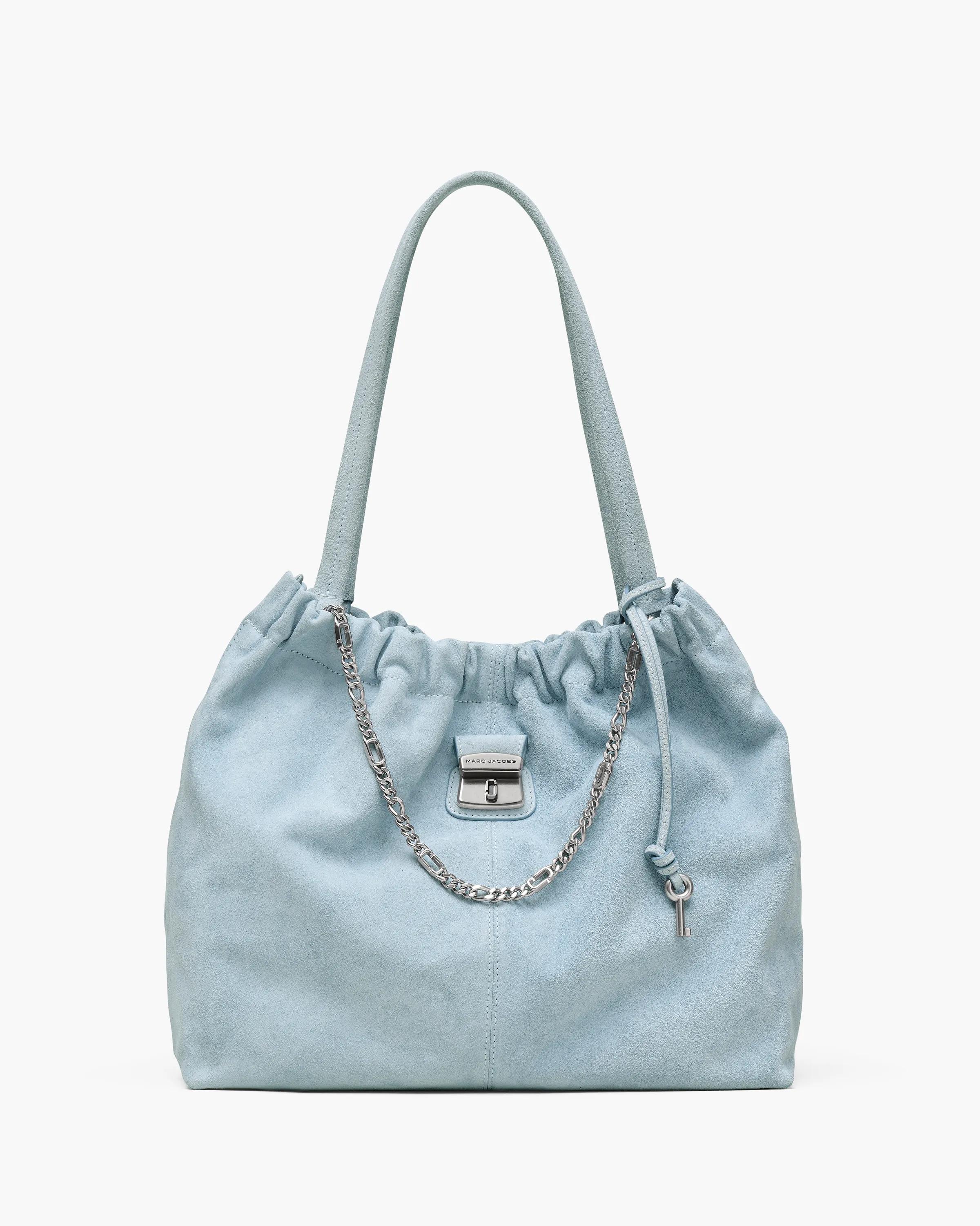 MARC JACOBS Marc Jacobs The Suede Cristina Tote in Blue Mist　MARC JACOBS マーク ジェイコブス スエード クリスティーナ トート ブルー ミスト MARC