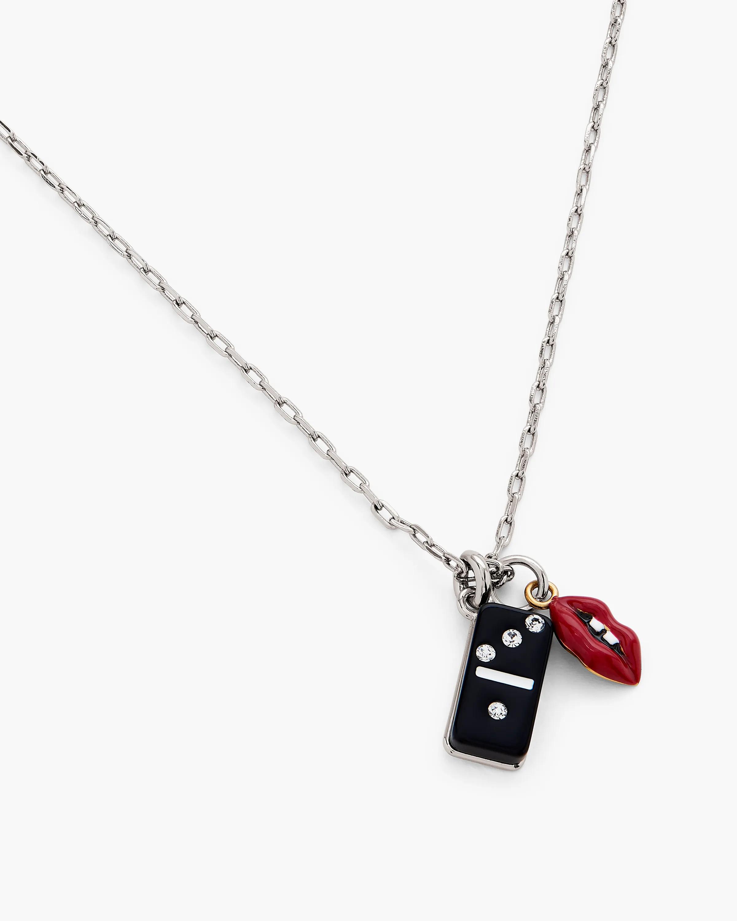 MARC JACOBS Marc Jacobs The Trinket Pendant Necklace in Silver/Multi　MARC JACOBS マーク ジェイコブス ザ トリンケット ペンダント ネックレス シルバー/マルチ MARC