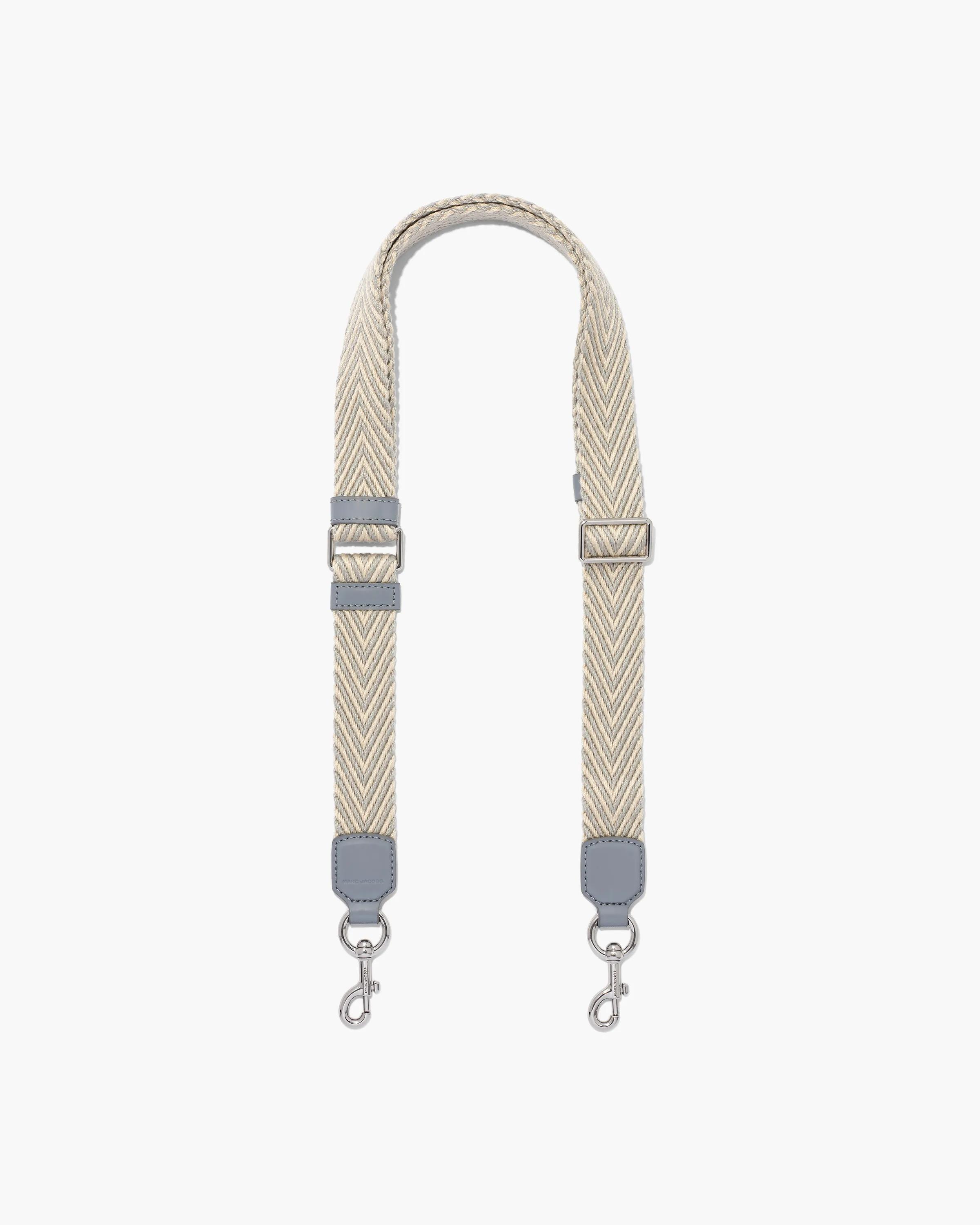 MARC JACOBS Marc Jacobs The Thin Arrow Webbing Strap in Wolf Grey Multi　MARC JACOBS マーク ジェイコブス ザ シン アロー ウェビング ストラップ、ウルフ グレー マルチ MARC