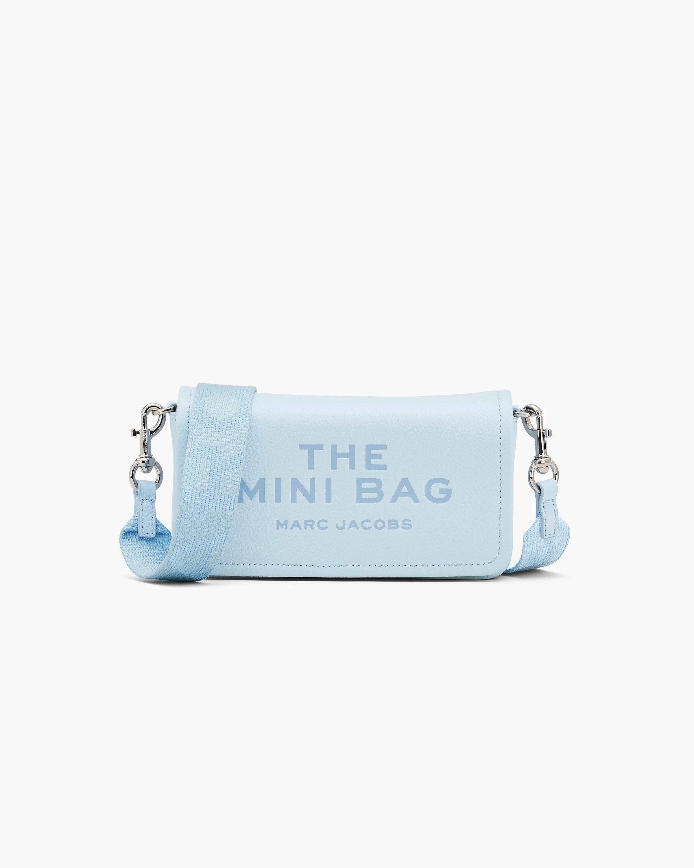 MARC JACOBS Marc Jacobs The Leather Mini Bag in Cloud Blue　MARC JACOBS マーク ジェイコブス ザ レザー ミニバッグ クラウド ブルー MARC