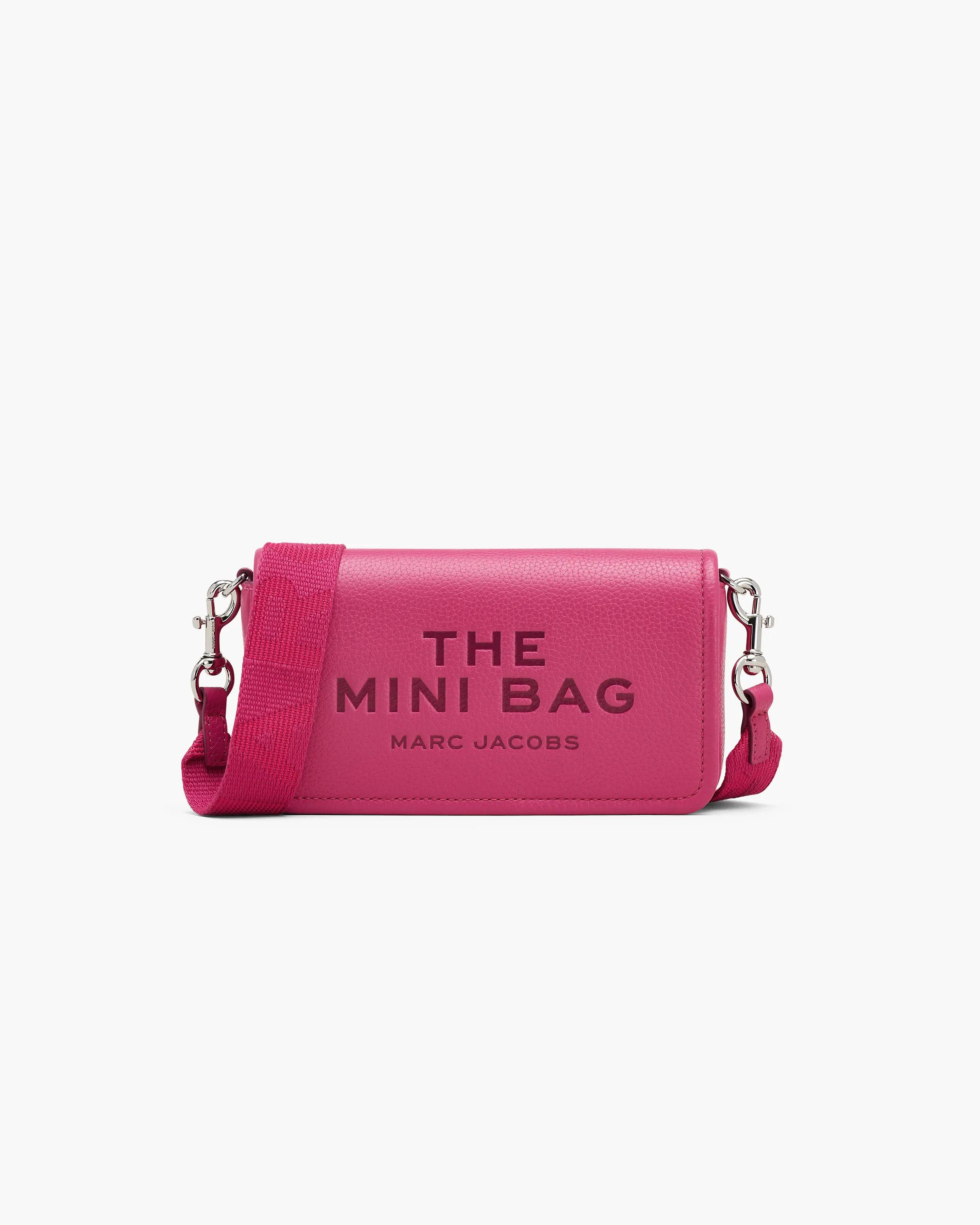 MARC JACOBS Marc Jacobs The Leather Mini Bag in Raspberry Pink　MARC JACOBS マーク ジェイコブス ザ レザー ミニバッグ ラズベリー ピンク MARC