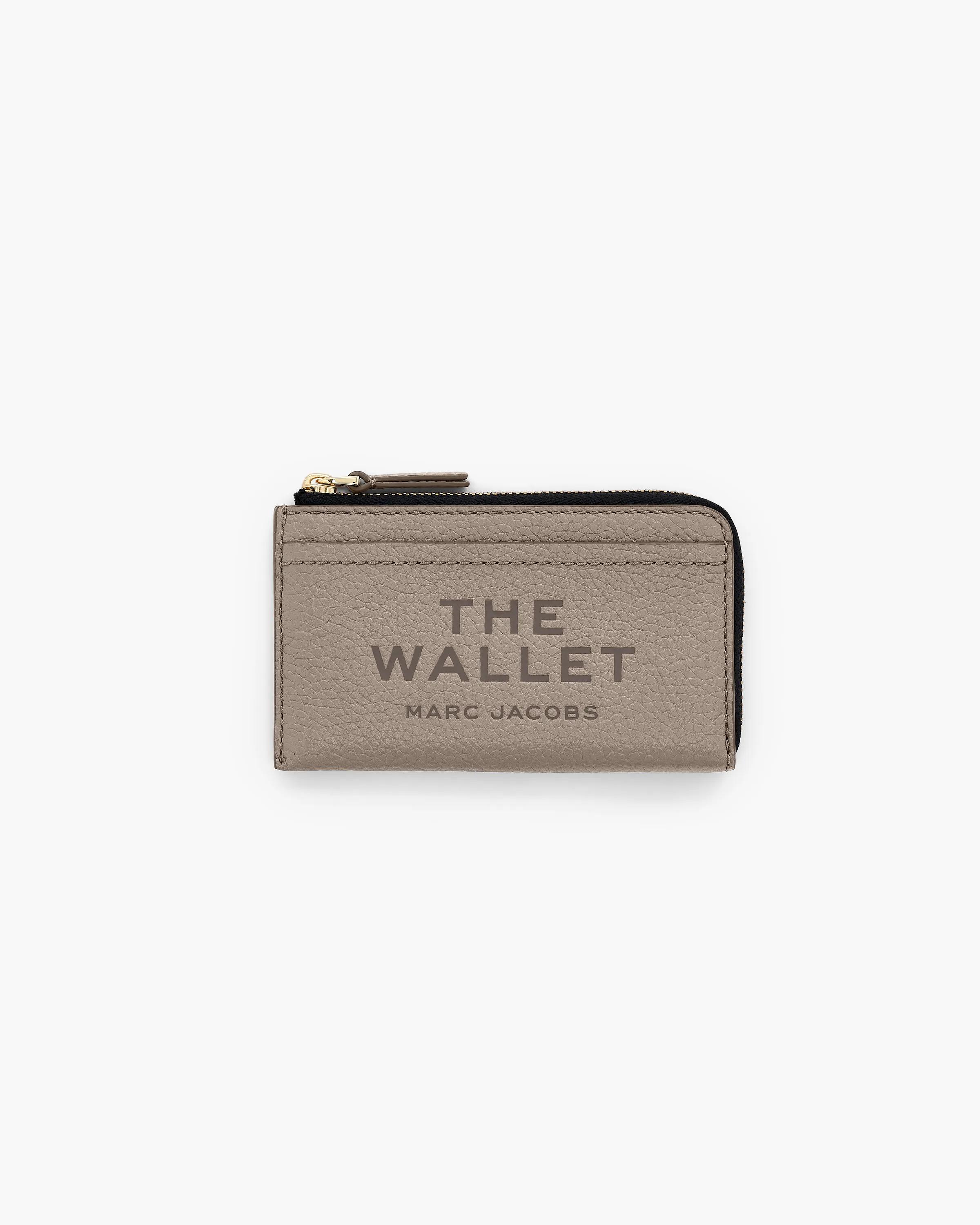 MARC JACOBS Marc Jacobs The Leather Top Zip Multi Wallet in Cement　MARC JACOBS マーク ジェイコブス レザー トップ ジップ マルチ ウォレット (セメント) MARC