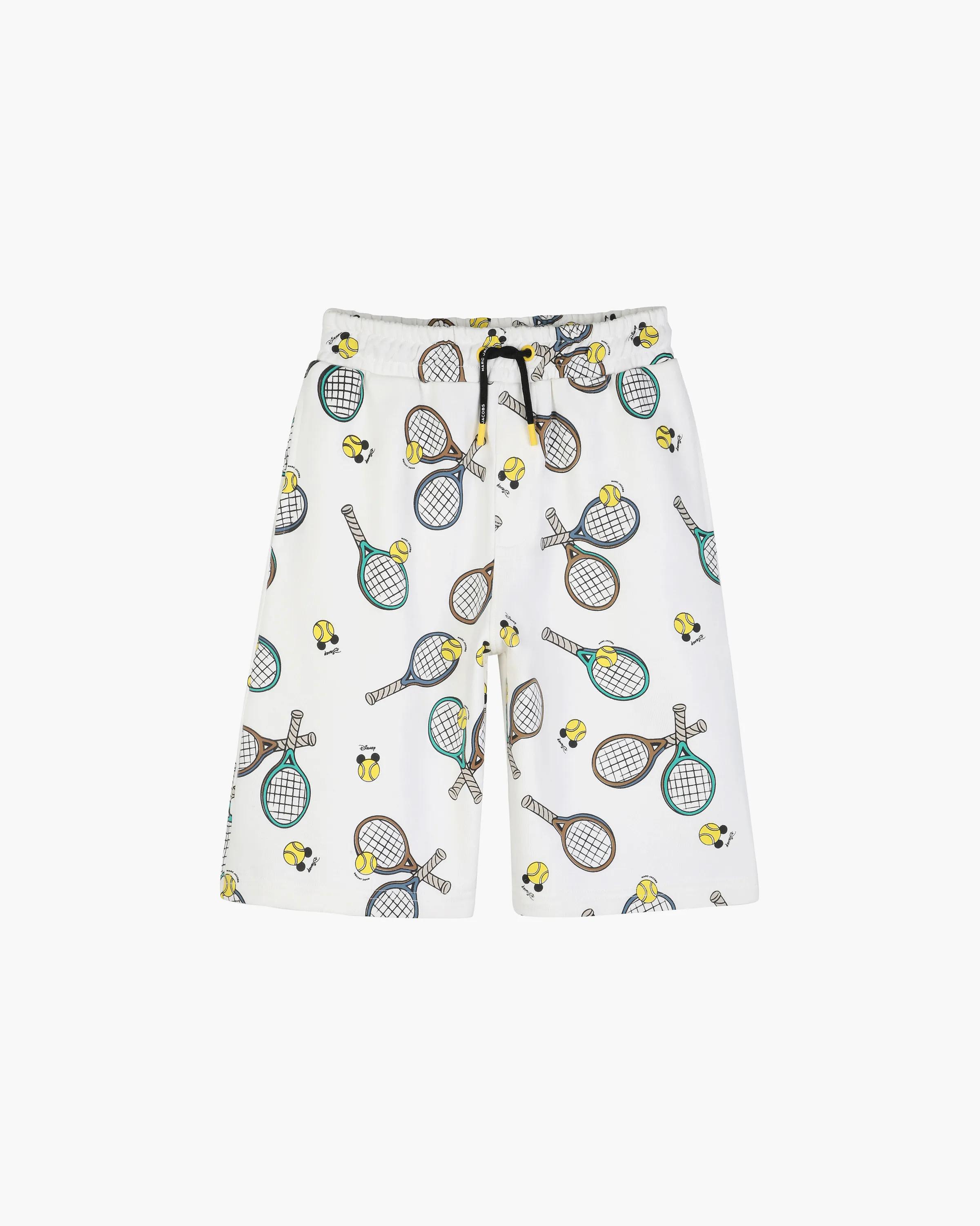 MARC JACOBS Marc Jacobs The Tennis Racket Shorts in Ivory, Size 12Y　MARC JACOBS マーク ジェイコブス テニス ラケット ショーツ アイボリー、サイズ 12Y MARC