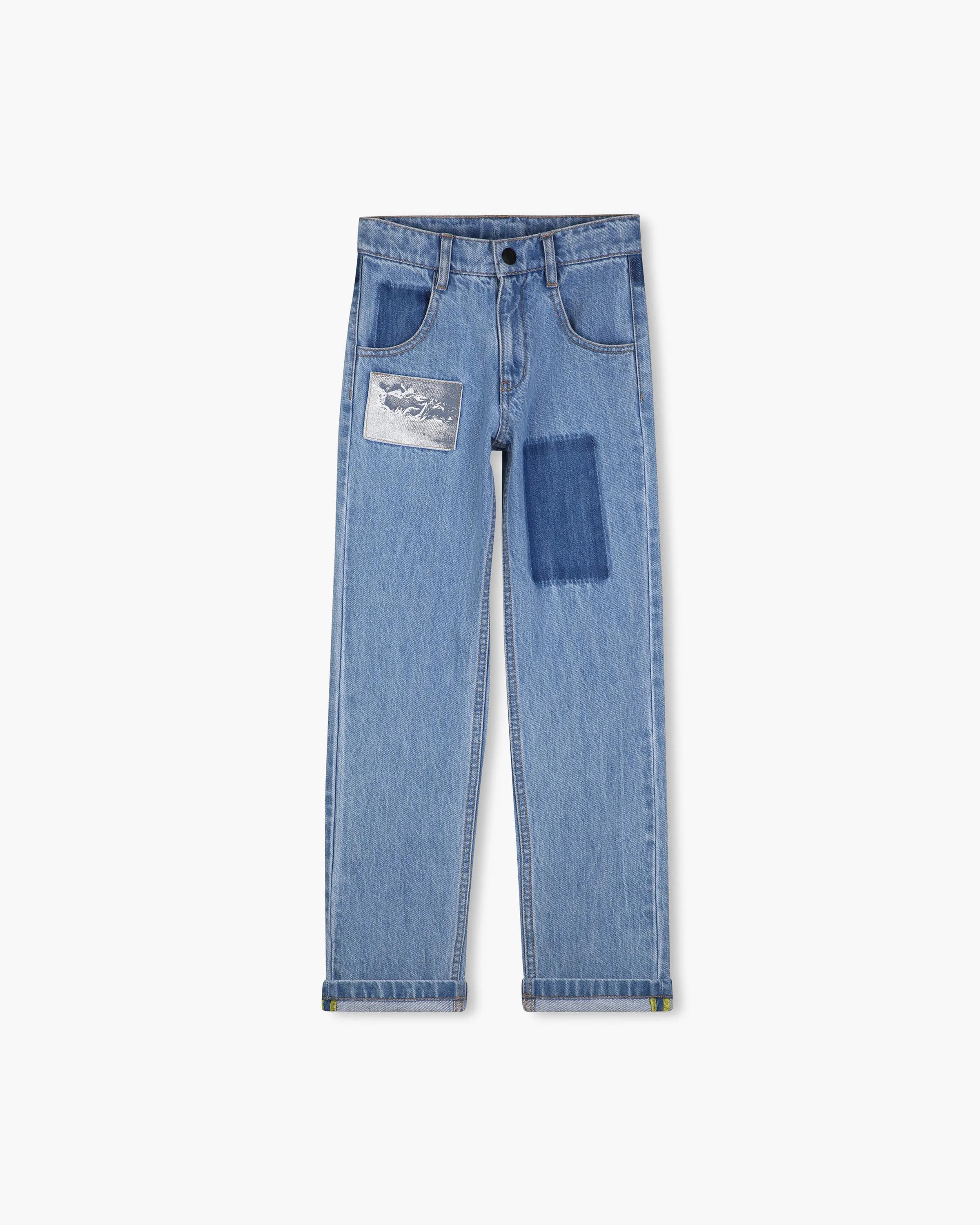 MARC JACOBS Marc Jacobs The Patchwork Denim Jeans in Denim Blue　MARC JACOBS マーク ジェイコブス パッチワーク デニム ジーンズ (デニム ブルー) MARC