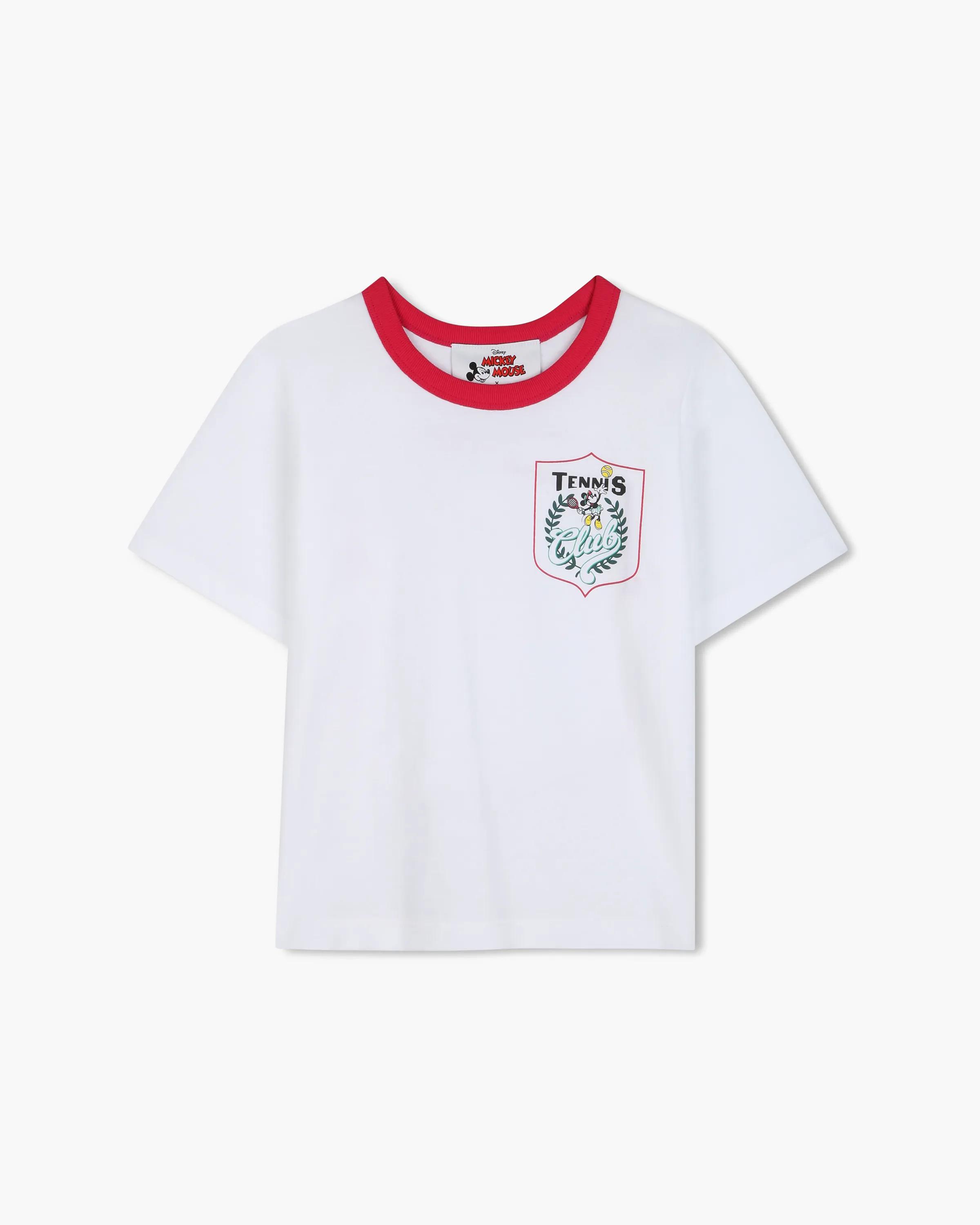 MARC JACOBS Marc Jacobs The Minnie Tennis T-Shirt in White, Size 8Y　MARC JACOBS マーク ジェイコブス ミニー テニス T シャツ ホワイト、サイズ 8Y MARC