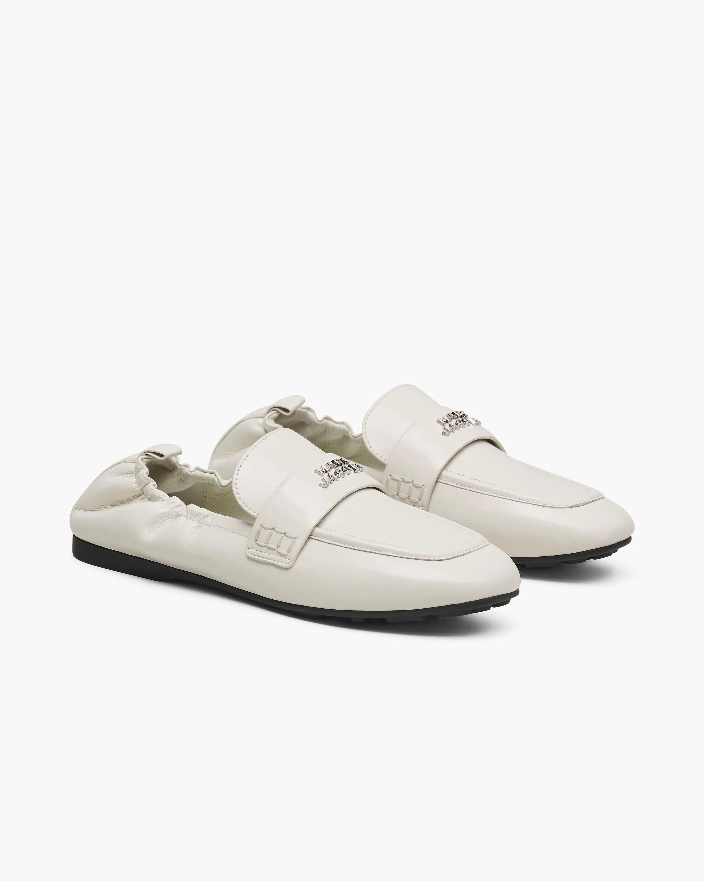 MARC JACOBS Marc Jacobs The Leather Jude Loafer in Cotton White, Size 41　MARC JACOBS マーク ジェイコブス ザ レザー ジュード ローファー コットン ホワイト、サイズ 41 MARC