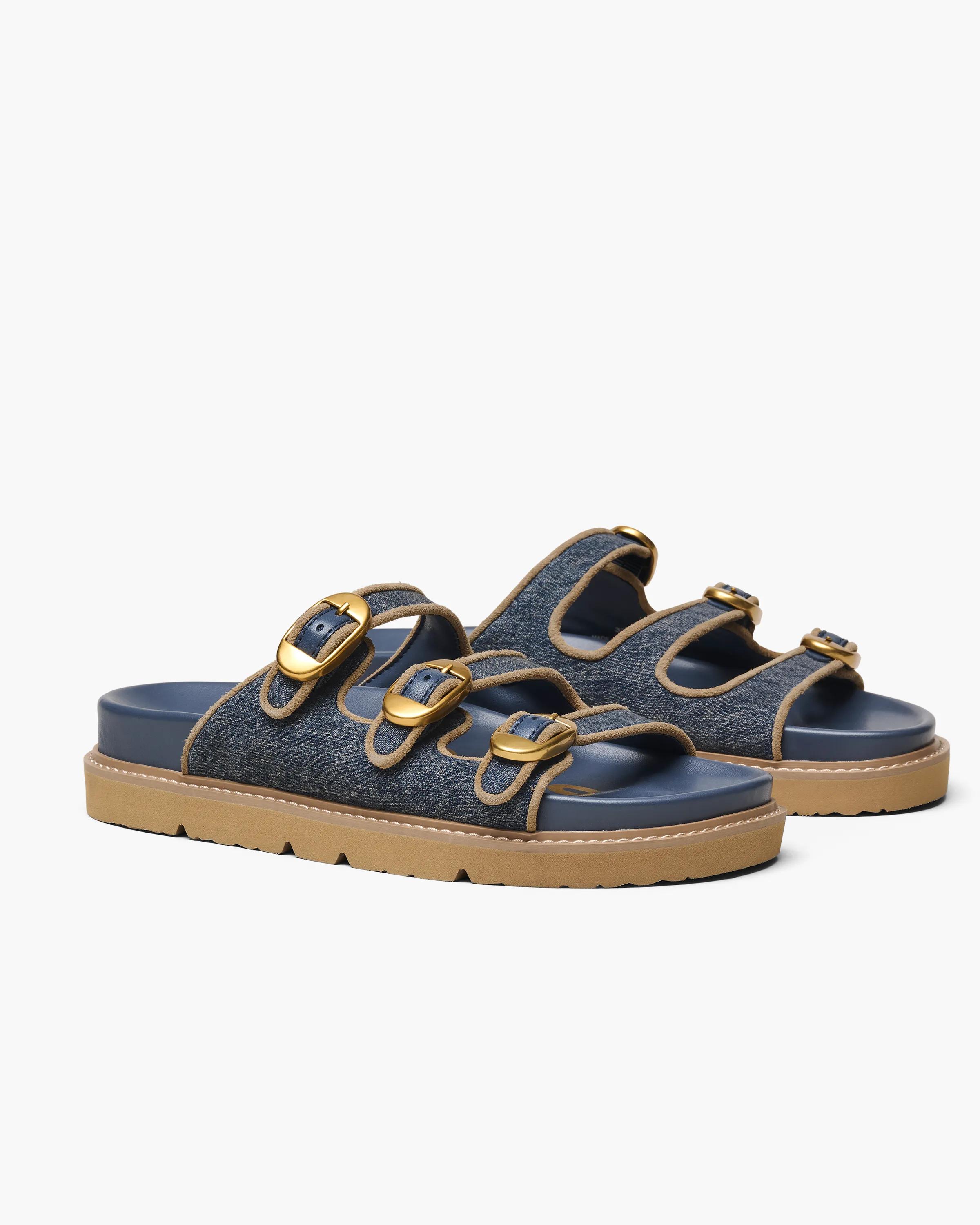 The Denim Suede Kiki Slide