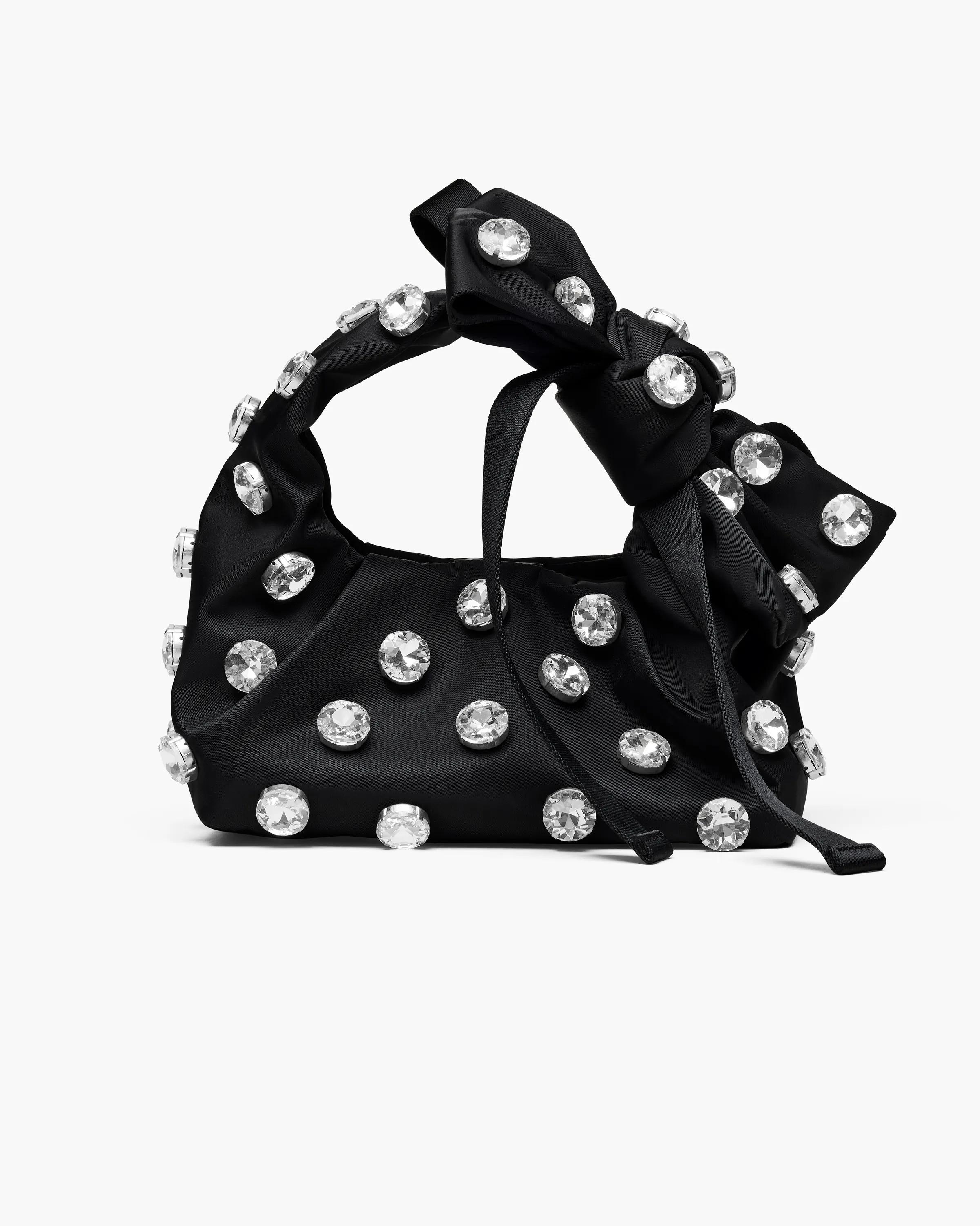 MARC JACOBS Marc Jacobs The Gem Nylon Bow Mini Sack Bag in Black　MARC JACOBS マーク ジェイコブス ザ ジェム ナイロン ボウ ミニ サック バッグ ブラック MARC