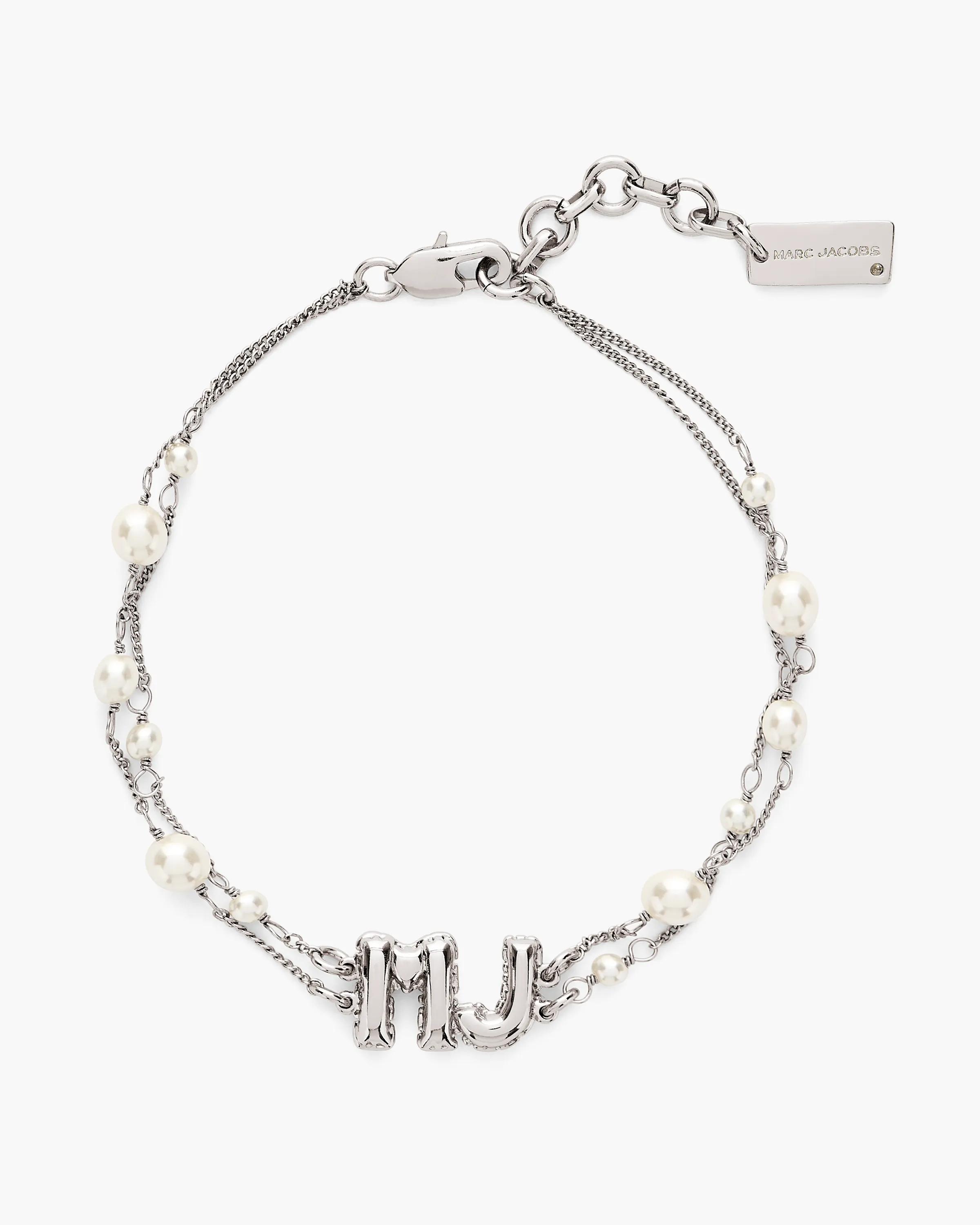 MARC JACOBS Marc Jacobs The Pearl Mj Balloon Bracelet in Silver　MARC JACOBS マーク ジェイコブス ザ パール Mj バルーン ブレスレット シルバー MARC