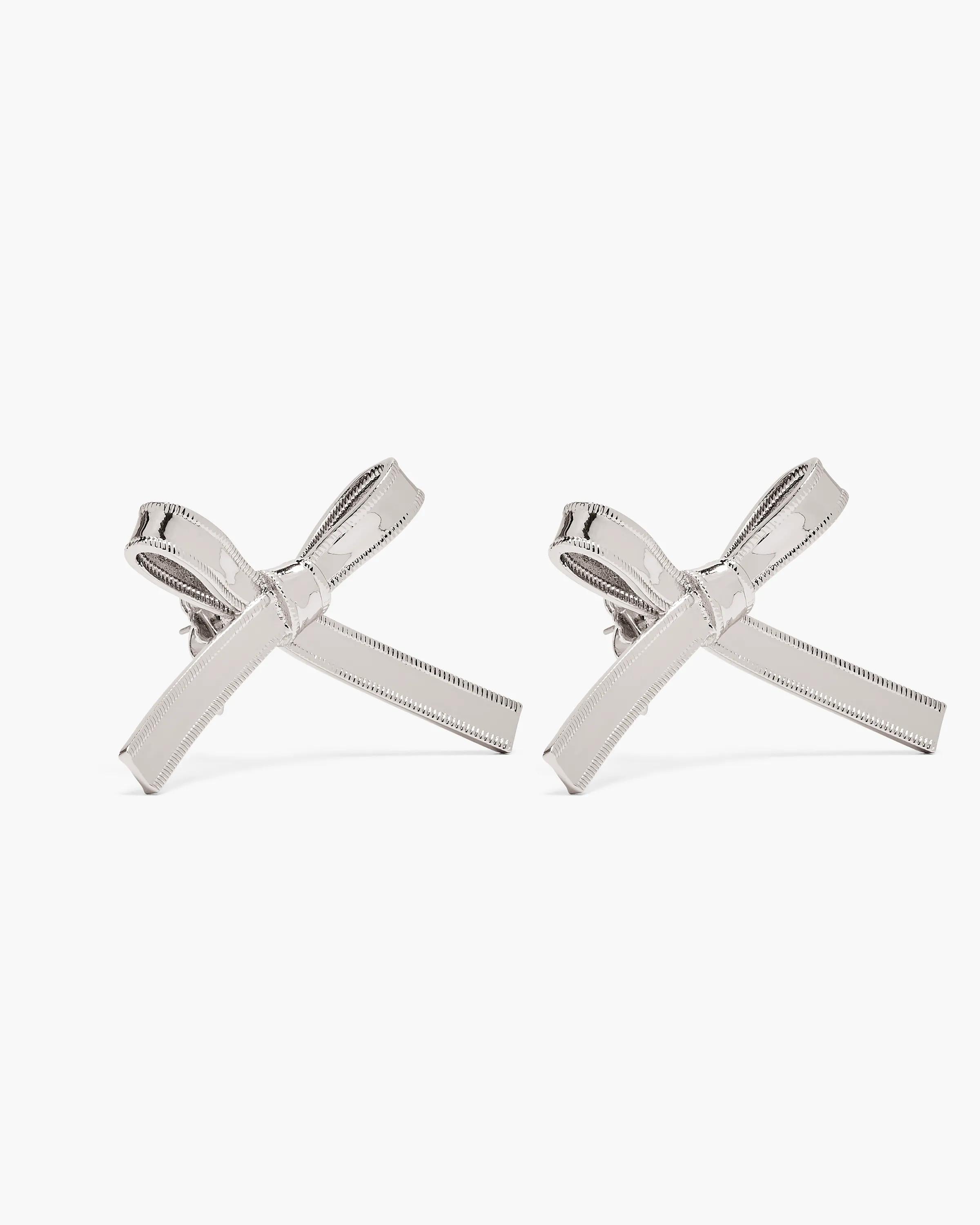 MARC JACOBS Marc Jacobs The Lingerie Bow Earrings in Silver　MARC JACOBS マーク ジェイコブス ザ ランジェリー ボウ ピアス シルバー MARC