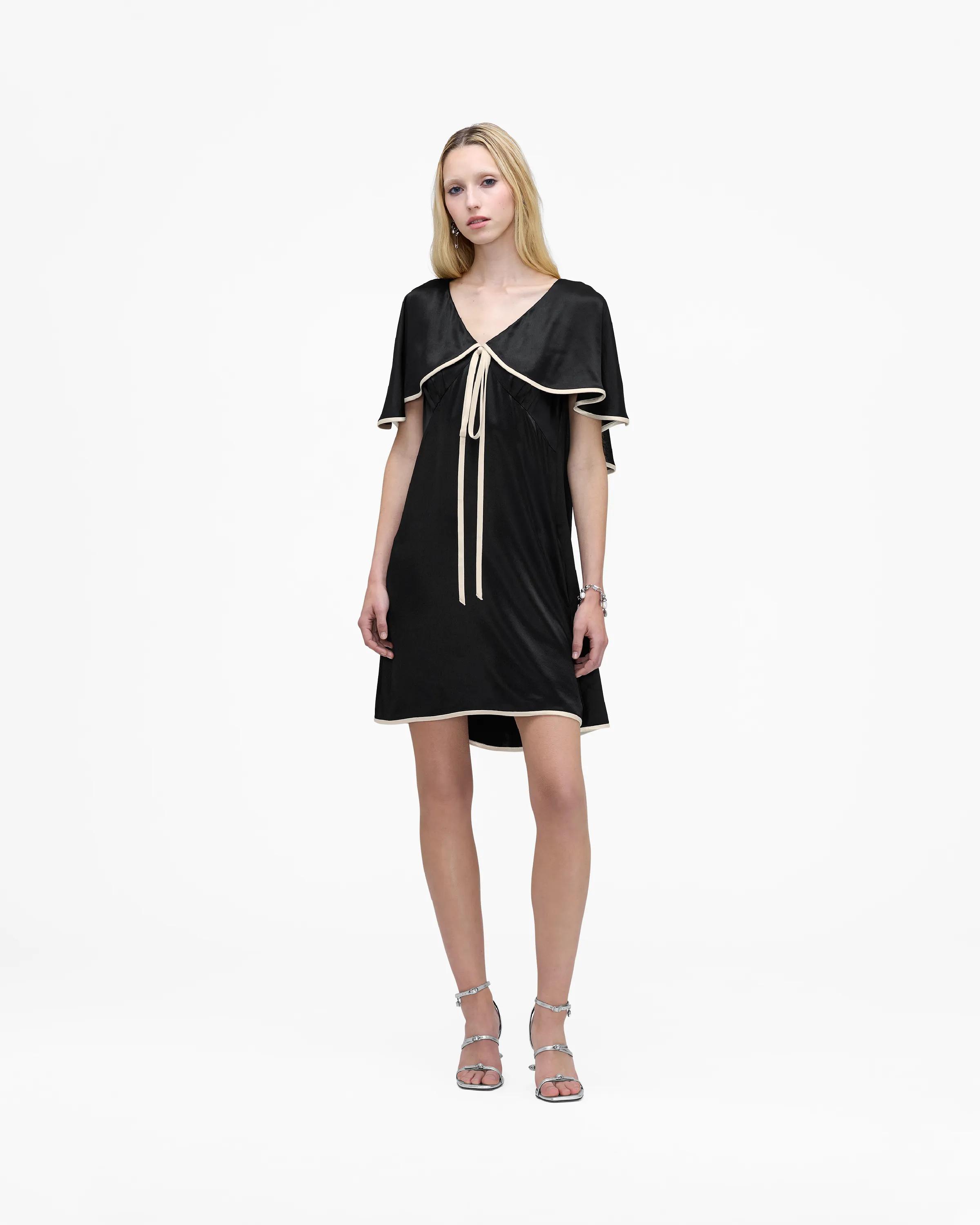MARC JACOBS Marc Jacobs Cape Mini Dress in Black, Size XL　MARC JACOBS マーク ジェイコブス ケープ ミニ ドレス ブラック、サイズ XL MARC