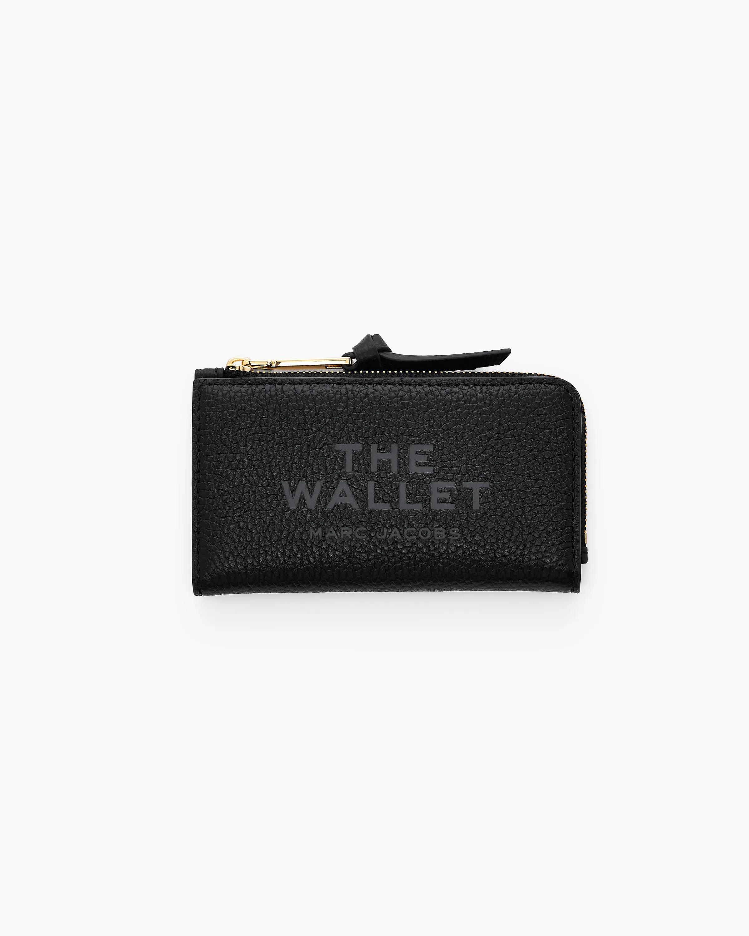 MARC JACOBS Marc Jacobs The Leather Slim Wallet in Black　MARC JACOBS マーク ジェイコブス レザー スリム ウォレット ブラック MARC