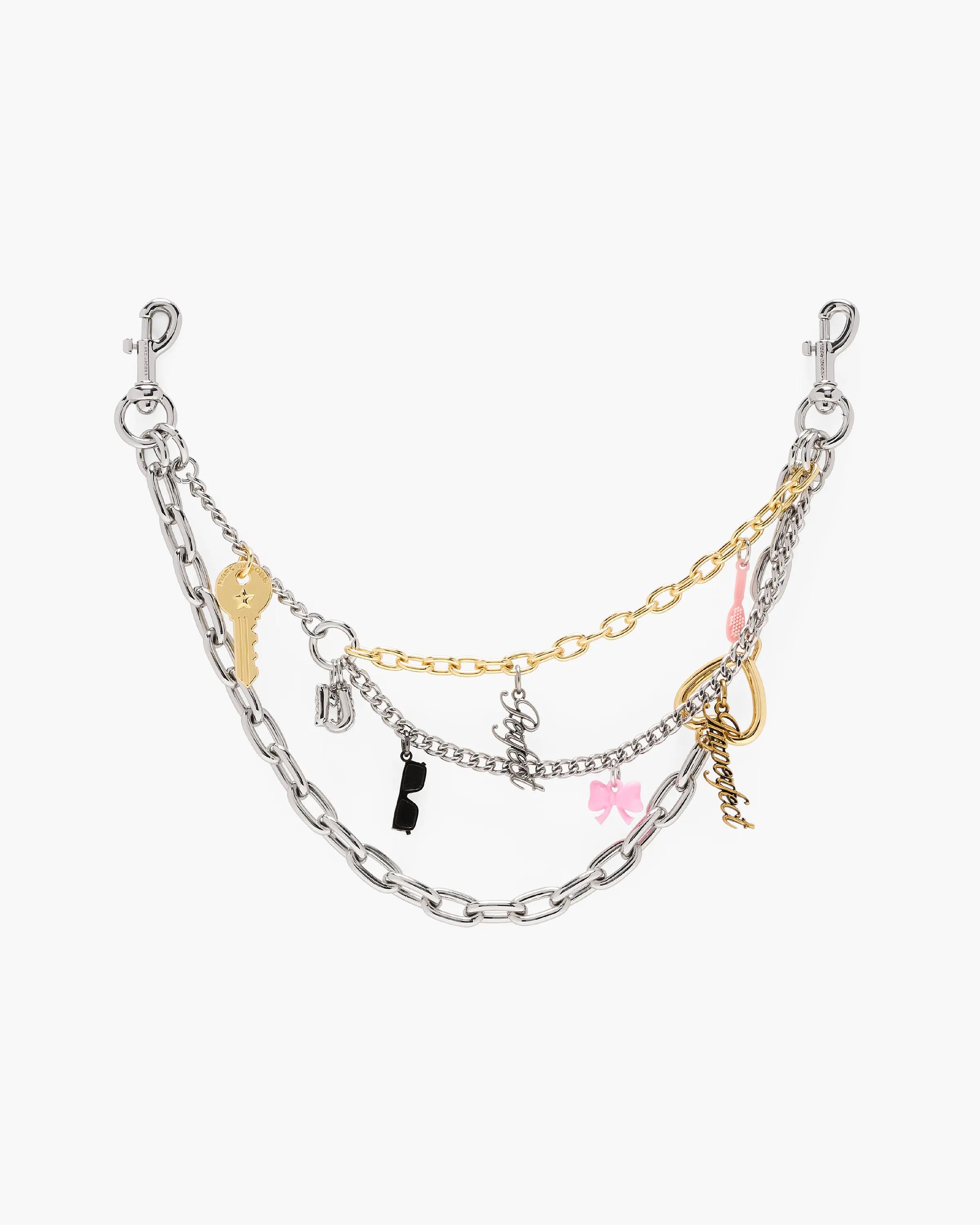 MARC JACOBS Marc Jacobs The Perfect Imperfect Charm Chain Shoulder Strap in Nickel　MARC JACOBS マーク ジェイコブス ザ パーフェクト インパーフェクト チャーム チェーン ショルダー ストラップ (ニッケル) MARC