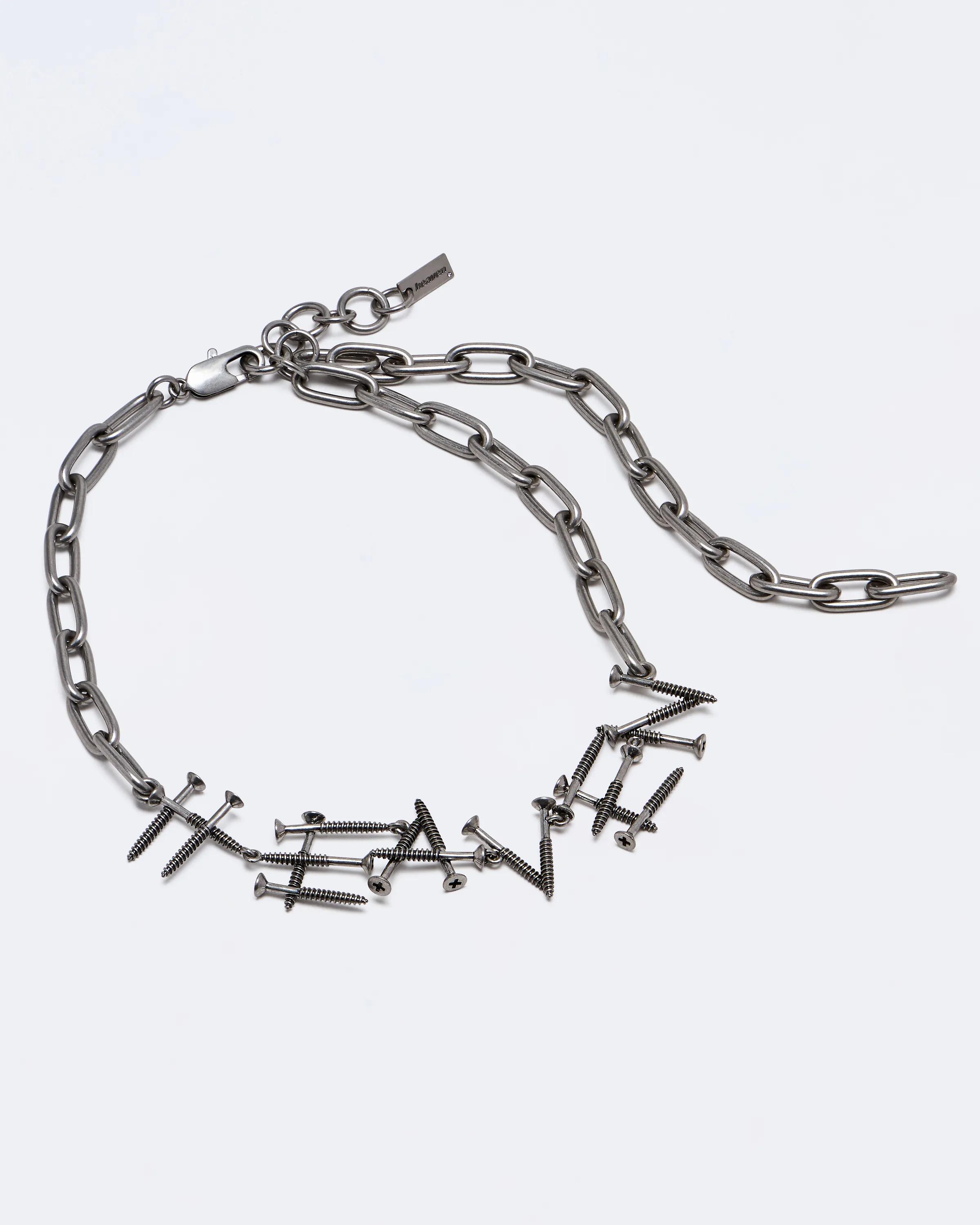 MARC JACOBS Marc Jacobs Heaven Screw Necklace in Aged Silver　MARC JACOBS マーク ジェイコブス ヘブン スクリュー ネックレス (エイジド シルバー) MARC