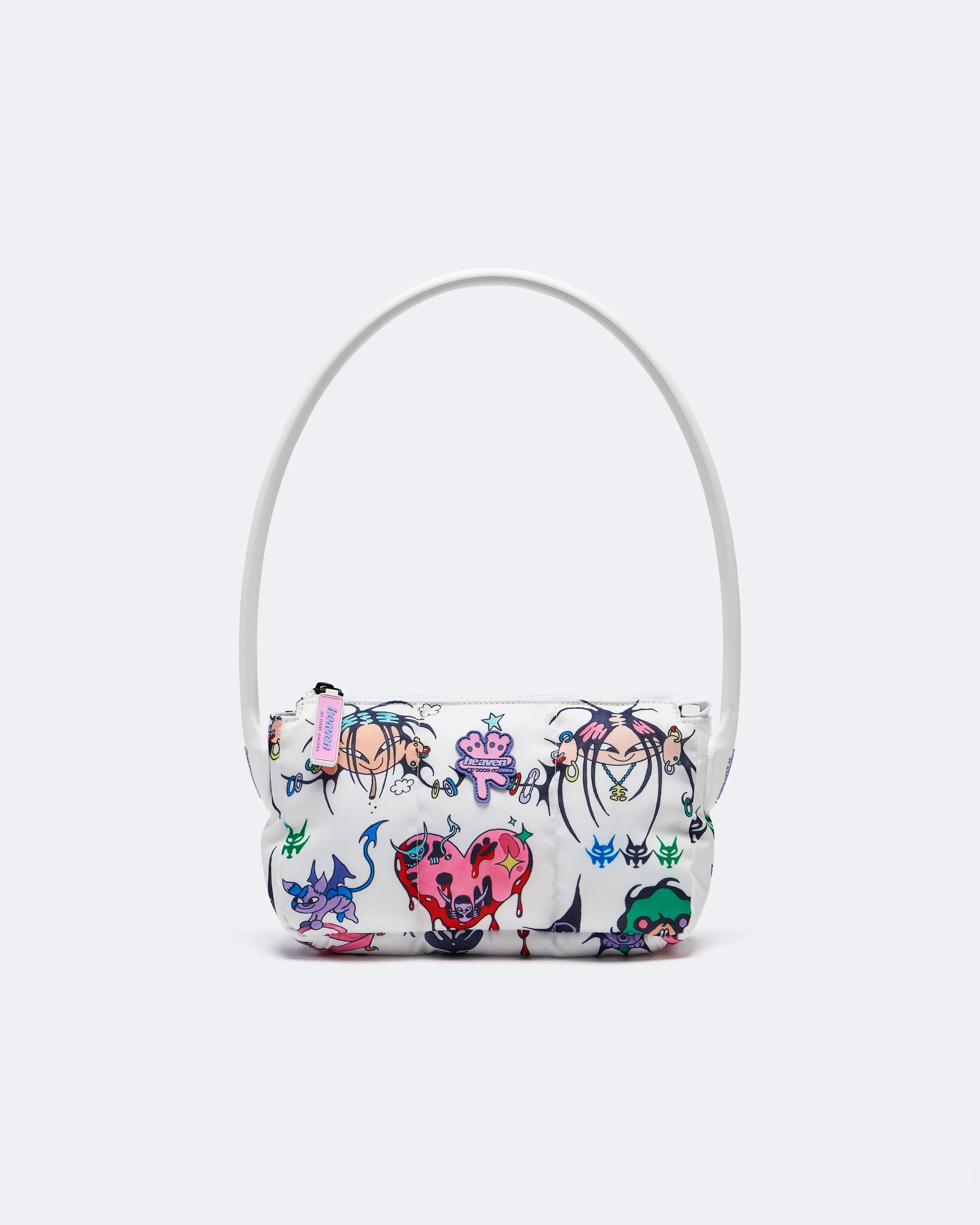 MARC JACOBS Marc Jacobs Characters Shoulder Bag in White Multi　MARC JACOBS マーク ジェイコブス キャラクター ショルダーバッグ ホワイト マルチ MARC