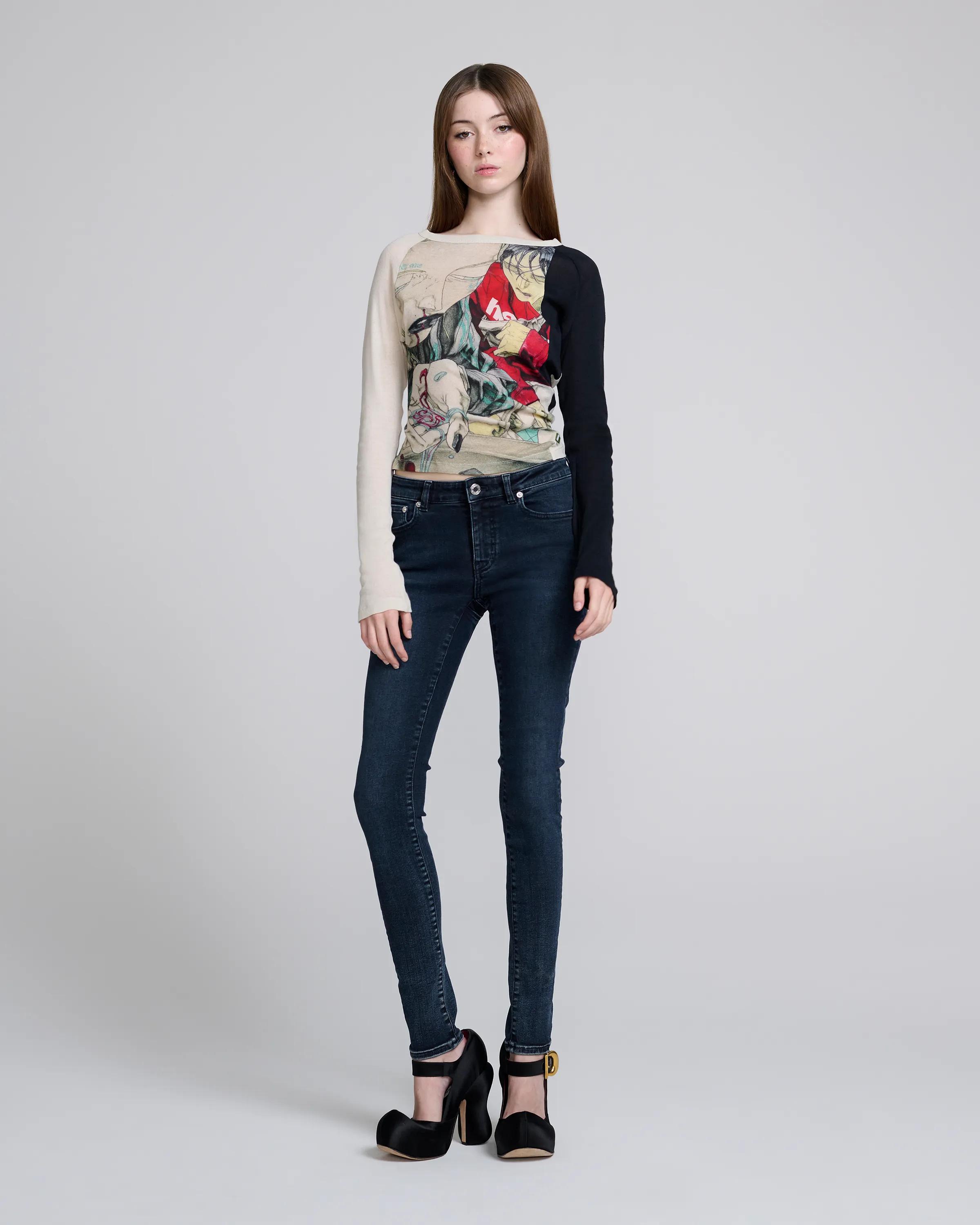 MARC JACOBS Marc Jacobs Stacked Skinny Jeans in Indigo, Size XL　MARC JACOBS マーク ジェイコブス スタック スキニー ジーンズ インディゴ、サイズ XL MARC