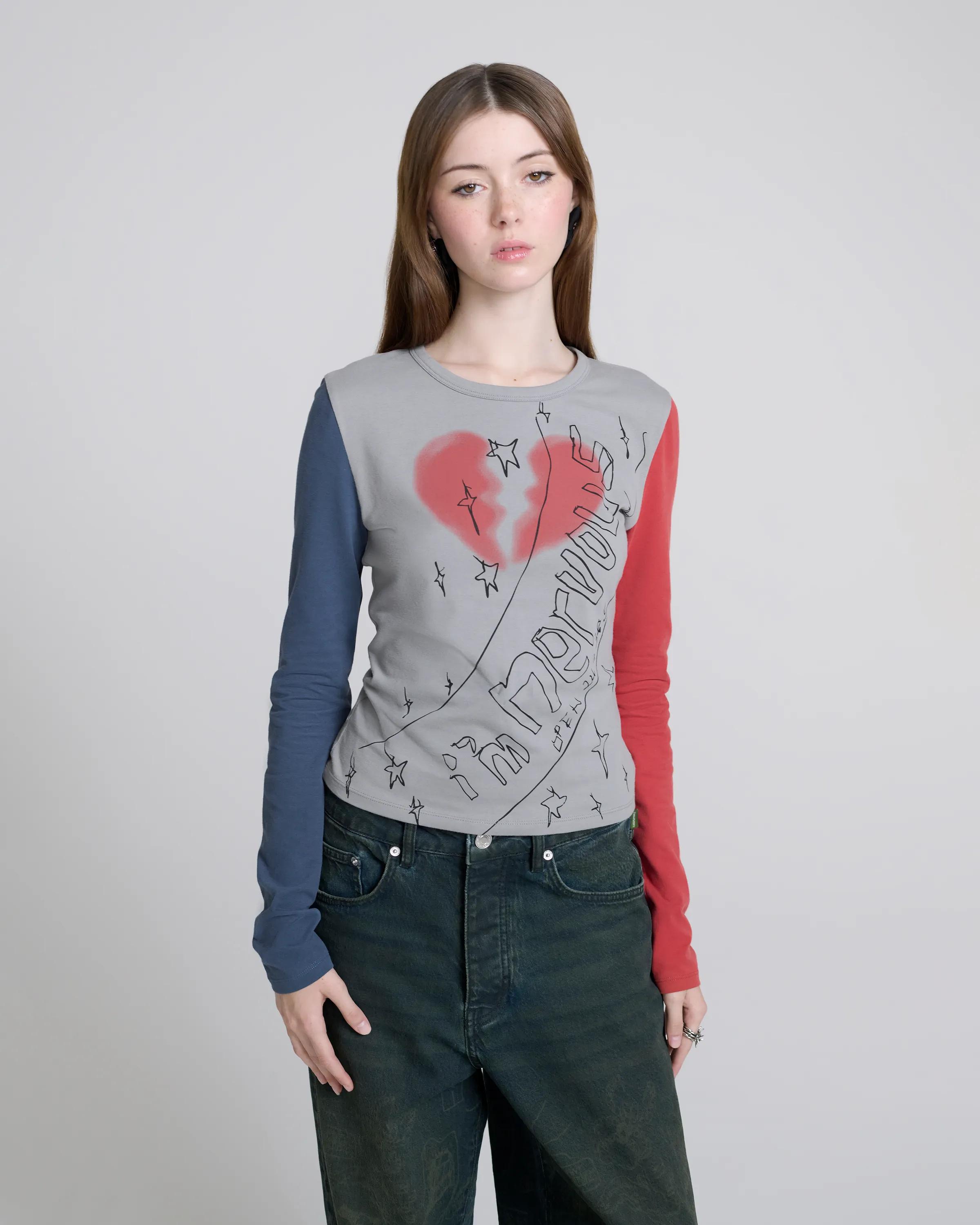 MARC JACOBS Marc Jacobs I'm Nervous Longsleeve in Multi　MARC JACOBS マーク ジェイコブス I'm Nervous ロングスリーブ マルチ MARC