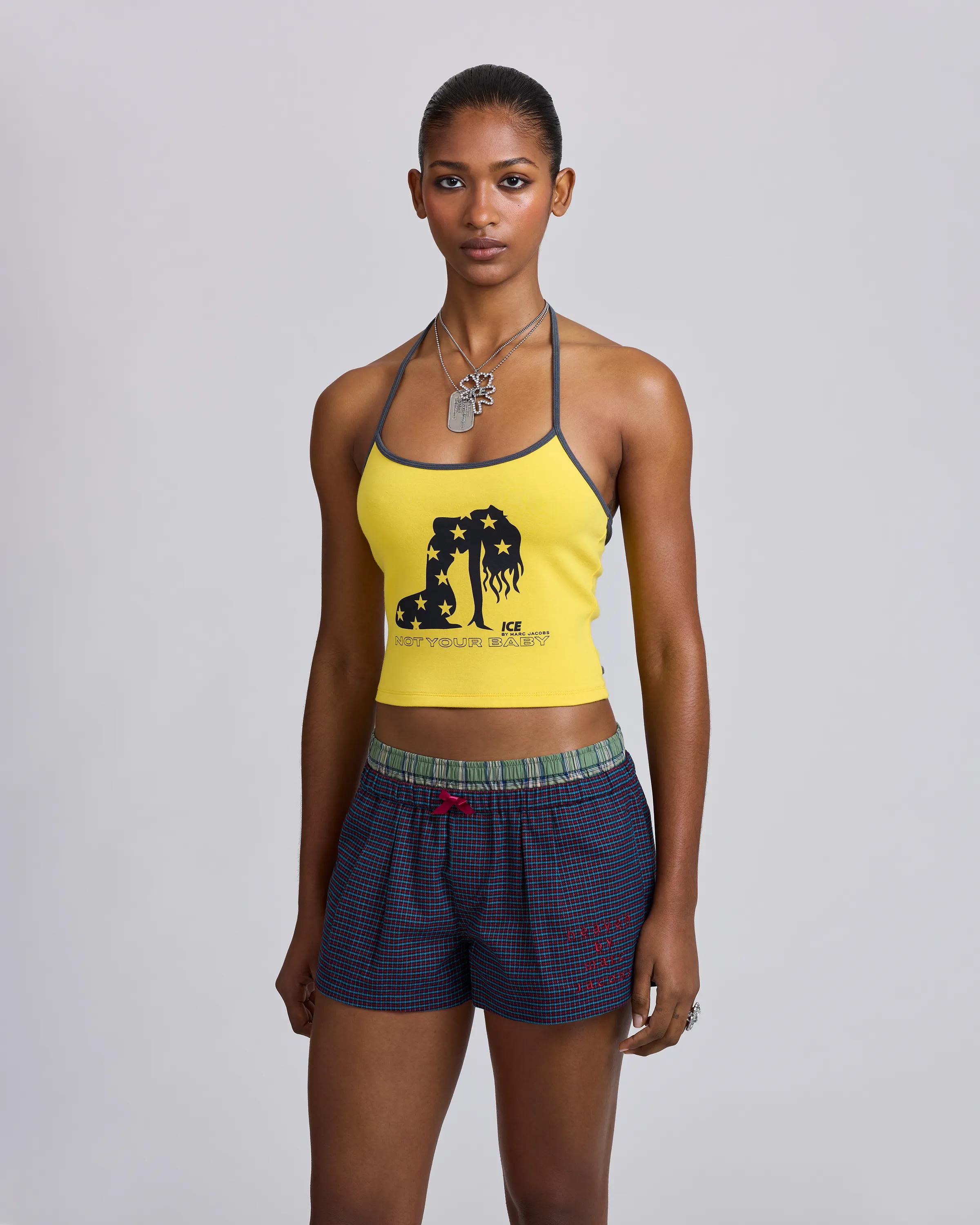 MARC JACOBS Marc Jacobs Ice Studios Triple Strap Halter Top