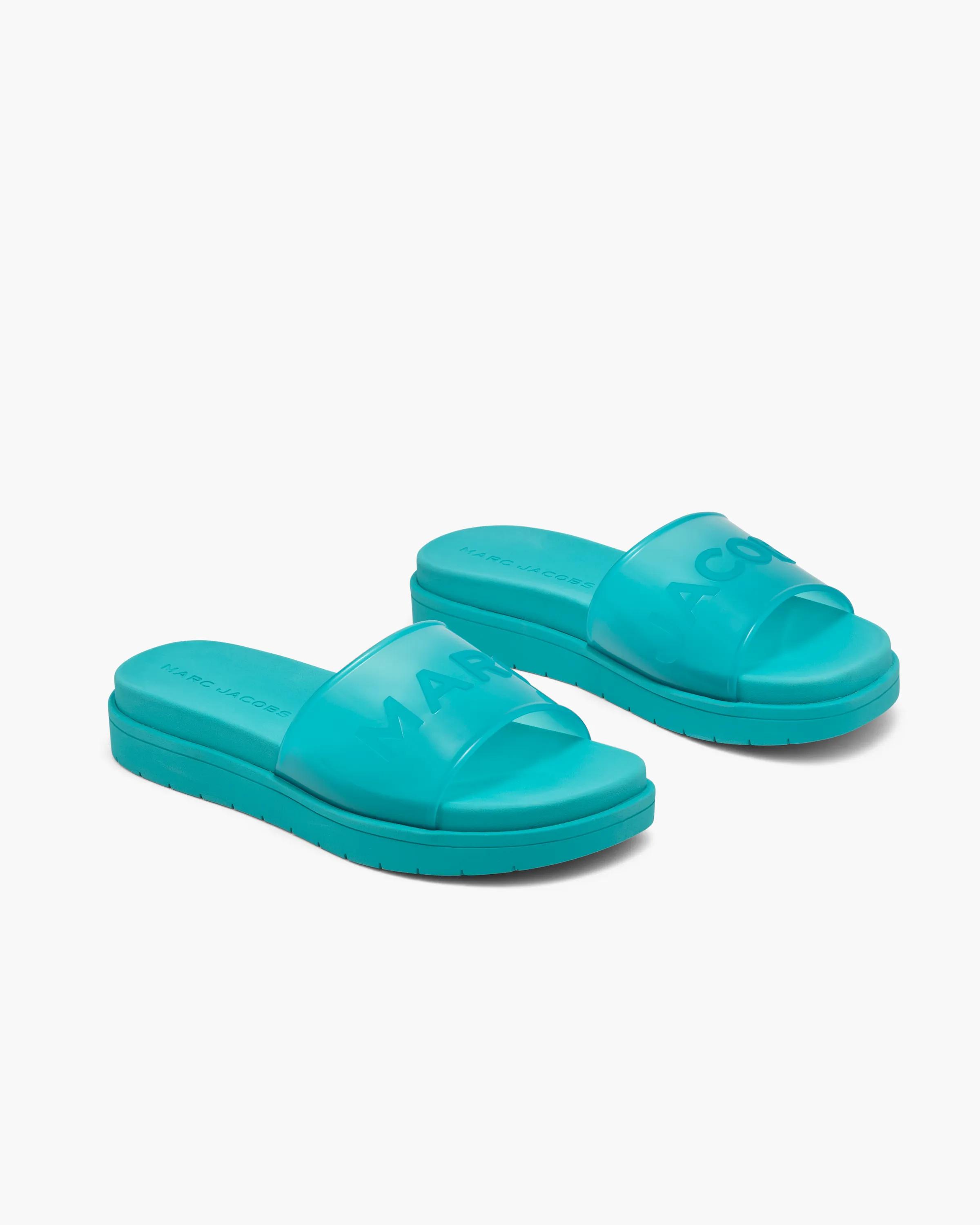 MARC JACOBS Marc Jacobs The Pool Slide in Blue, Size 41　MARC JACOBS マーク ジェイコブス ザ プール スライド ブルー、サイズ 41 MARC
