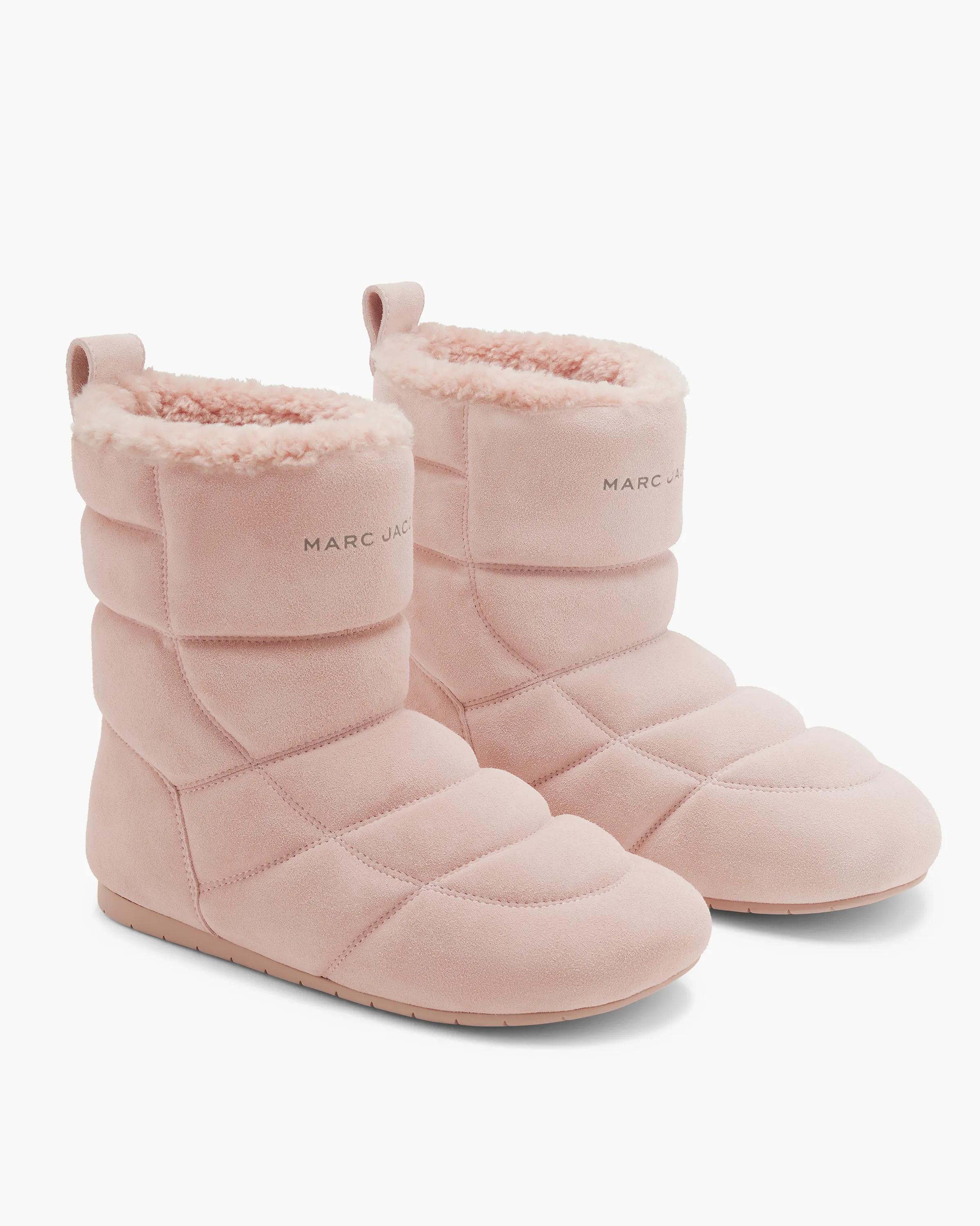 MARC JACOBS Marc Jacobs The Suede Aspen Winter Boots in Misty Rose