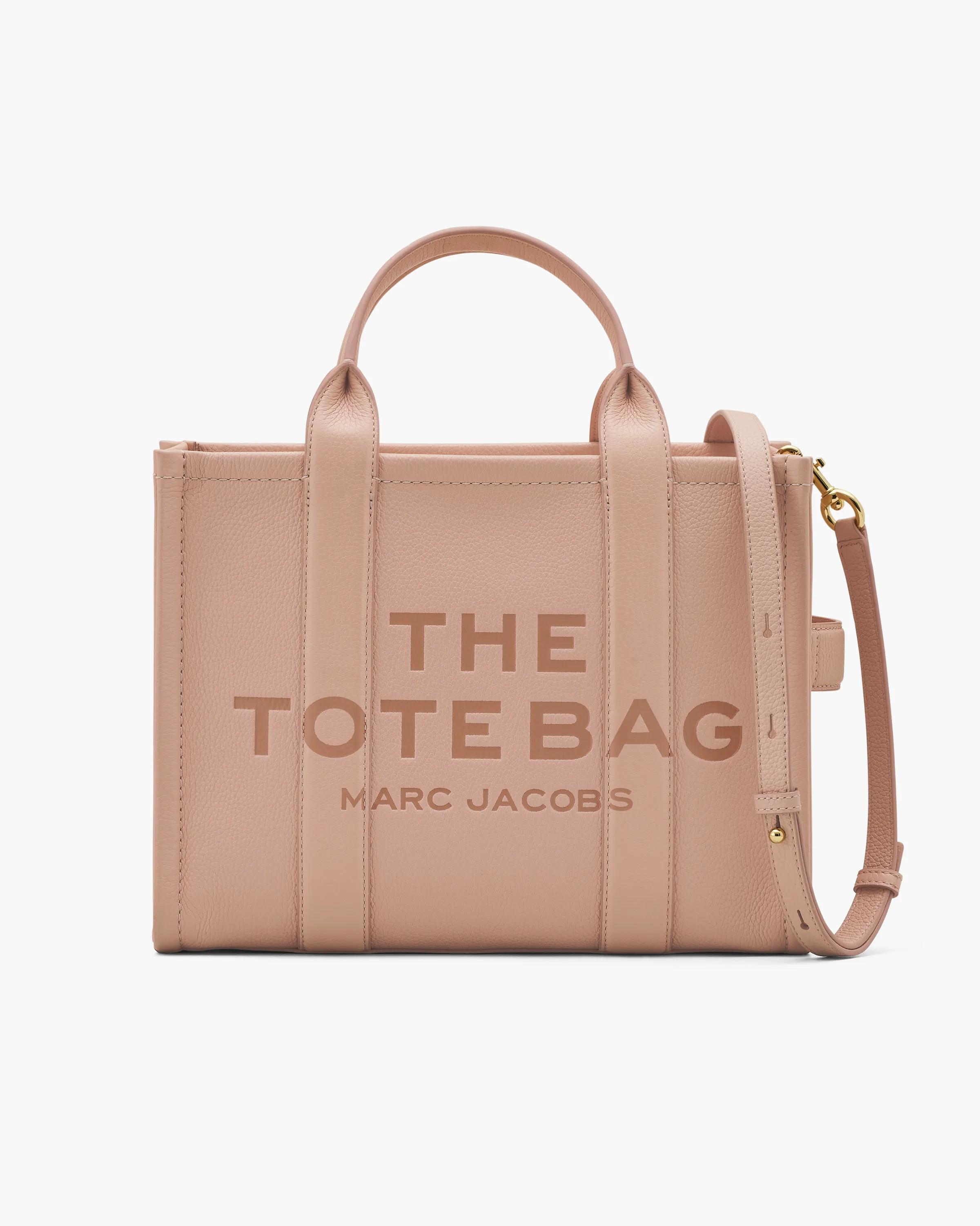 MARC JACOBS Marc Jacobs The Leather Medium Tote Bag in Rose　MARC JACOBS マーク ジェイコブス ザ レザー ミディアム トートバッグ (ローズ) MARC