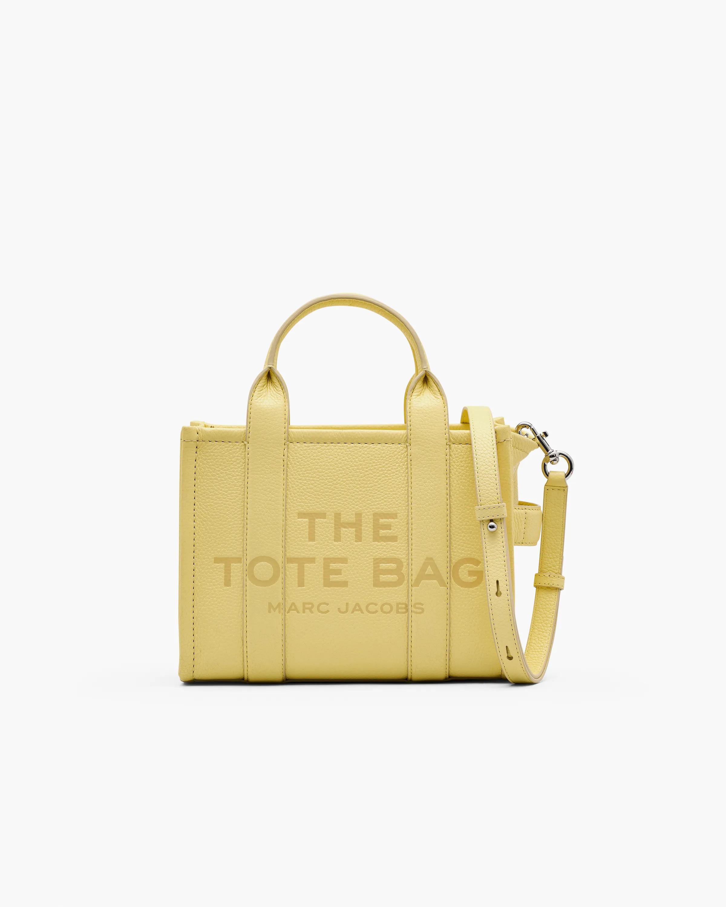 MARC JACOBS Marc Jacobs The Leather Small Tote Bag in Custard　MARC JACOBS マーク ジェイコブス レザー スモール トートバッグ カスタード MARC